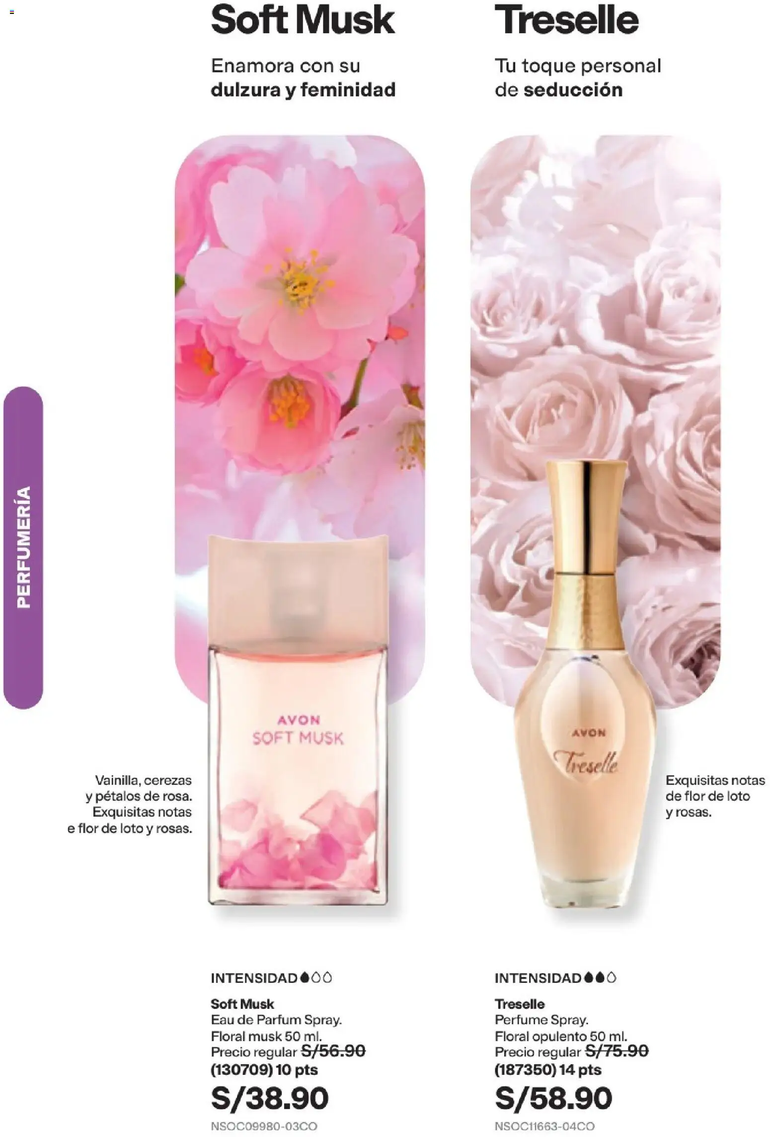 Catálogo Avon válido desde 29/08/2026 | Página: 85 | Productos: Dulzura, Perfume, Loto