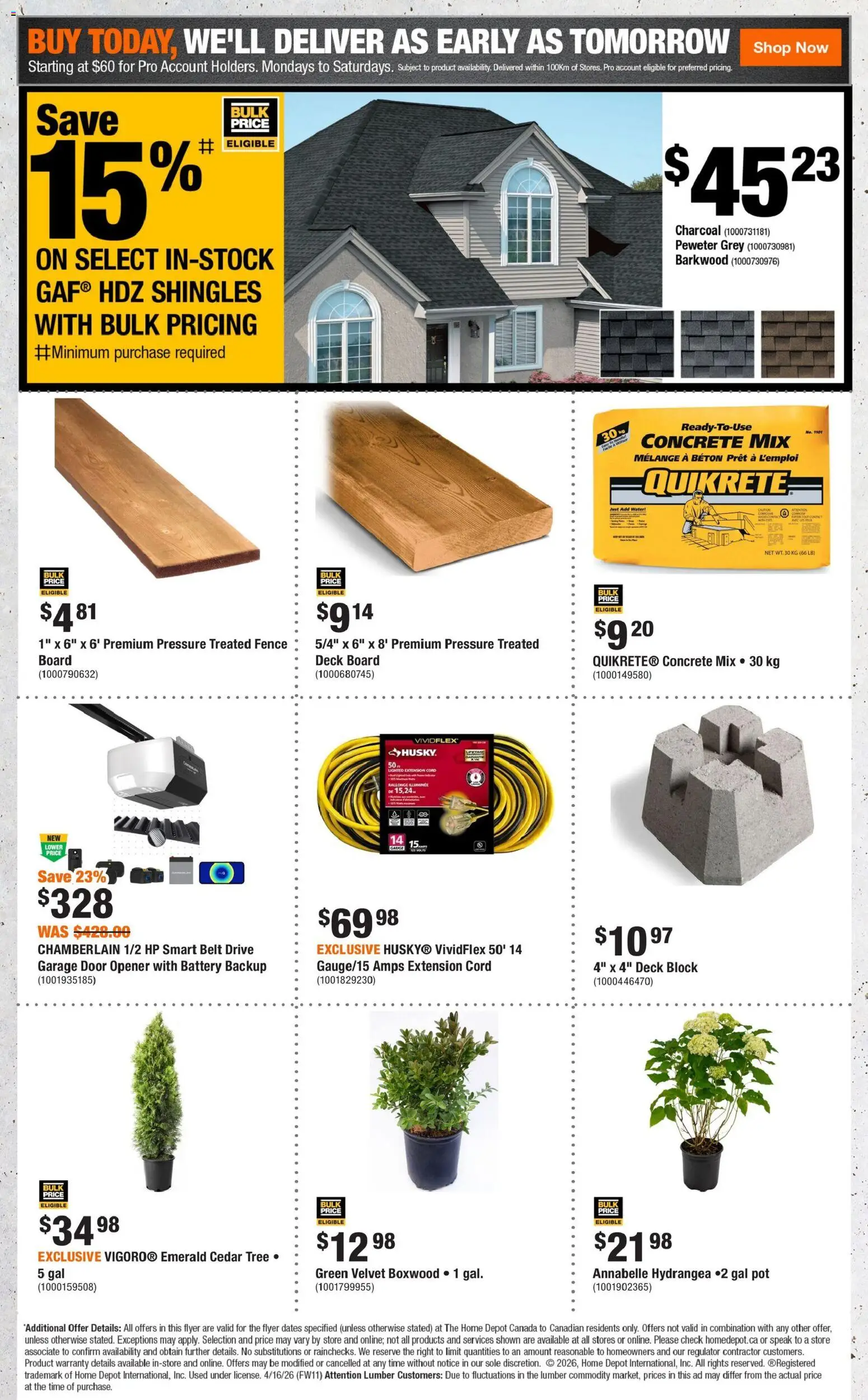 Home Depot flyer valid from 14.05.2026 | Page: 11 | Products: Belt, Battery