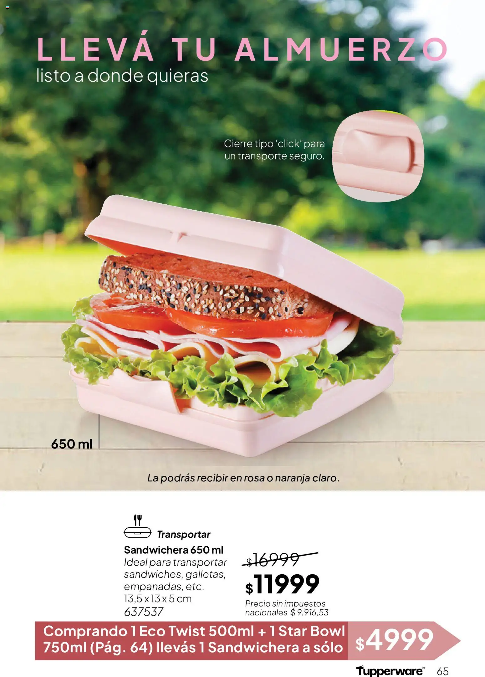 Tupperware Folleto │ válido desde el 04/08/2026 | Página: 67 | Productos: Bowl, Sandwichera