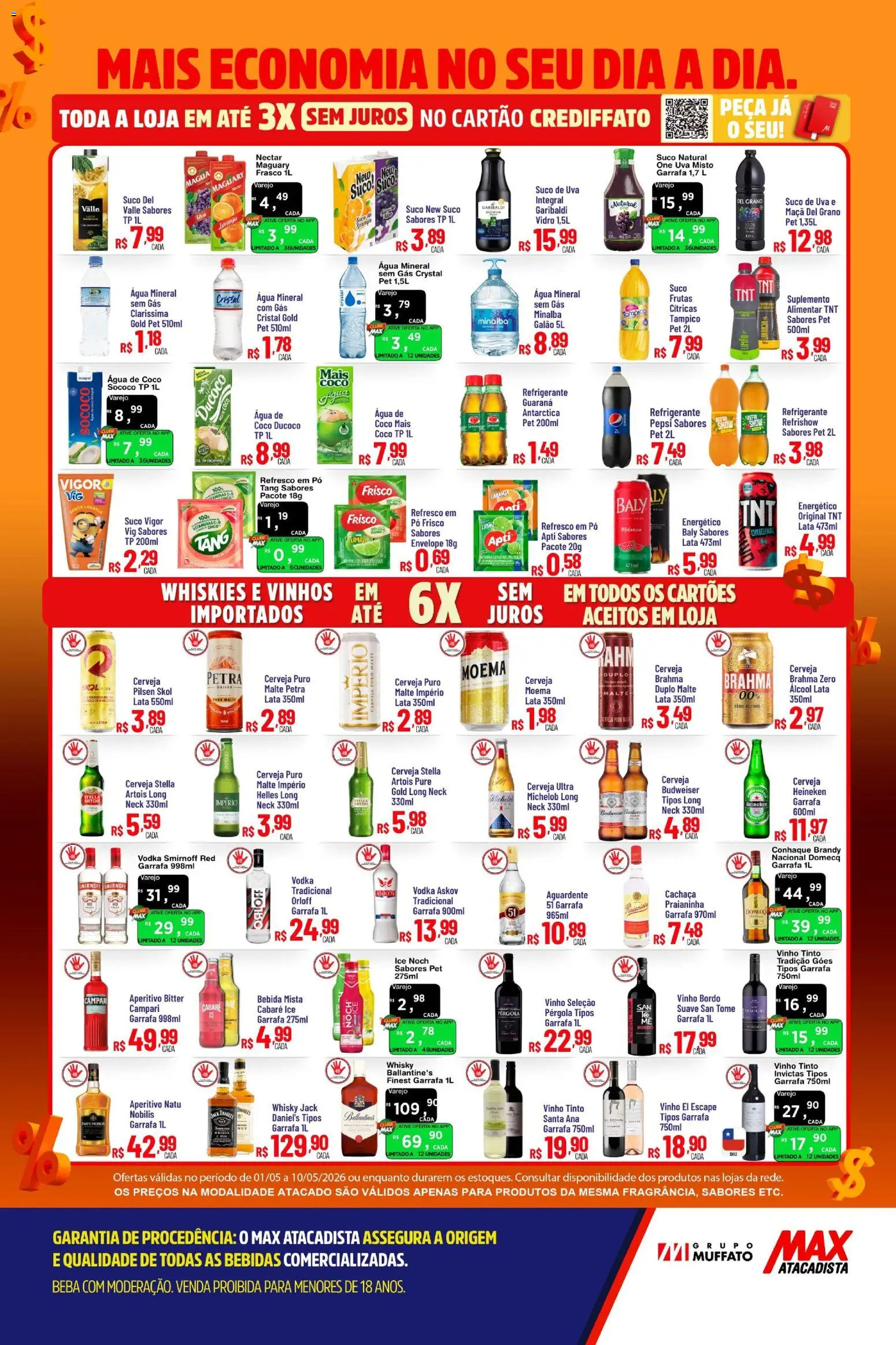 Max Atacadista Folheto - válido de 01.05.2026 | Página: 4 | Produtos: Refresco, Energético, Heineken, Bebida