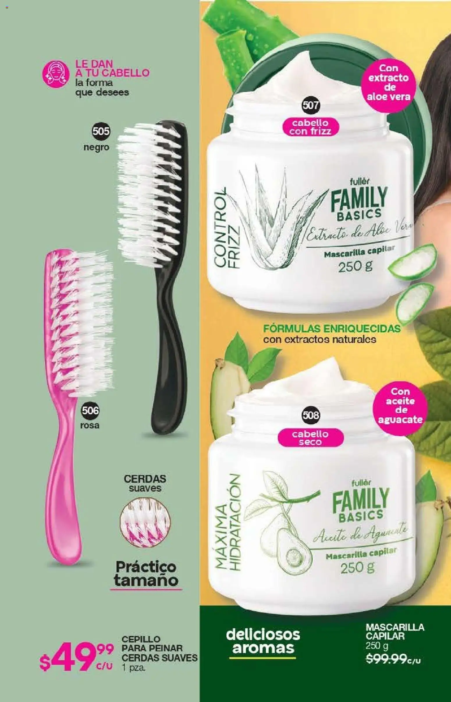 Nuevas ofertas de Fuller válidas en toda la República Mexicana desde el 13.05.2026. ¡Encuentra las mejores ofertas en Fuller campaña 3 2026! | Página: 136 | Productos: Cepillo, Aceite, Aguacate, Mascarilla