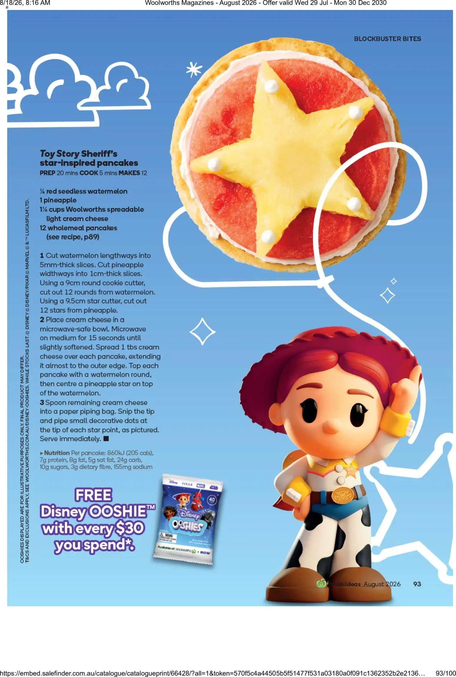 Woolworths catalogue - valid from 01/08/2026 | Page: 93 | Products: Cream cheese, Cheese, Seedless watermelon, Microwave