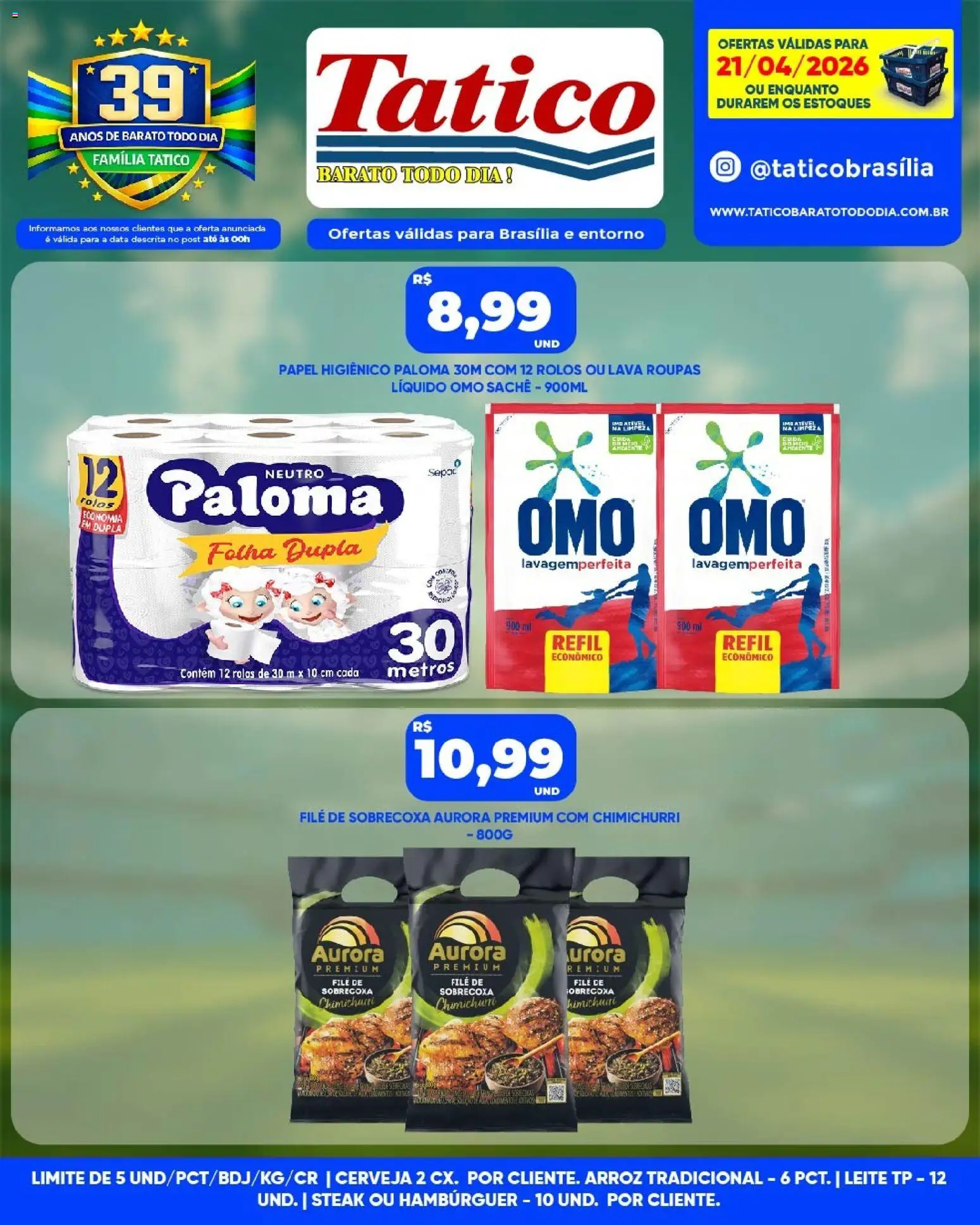 Tatico Folheto - válido de 21.04.2026 | Página: 9 | Produtos: Cerveja, Arroz, Roupas, Papel higiênico