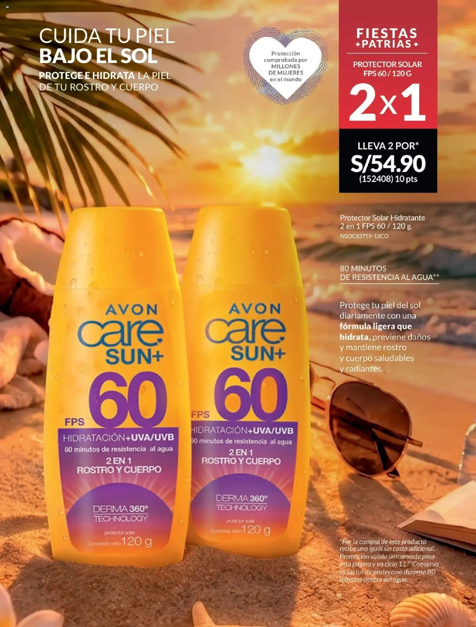Catálogo Avon válido desde 01/07/2026 | Página: 153 | Productos: Protector solar