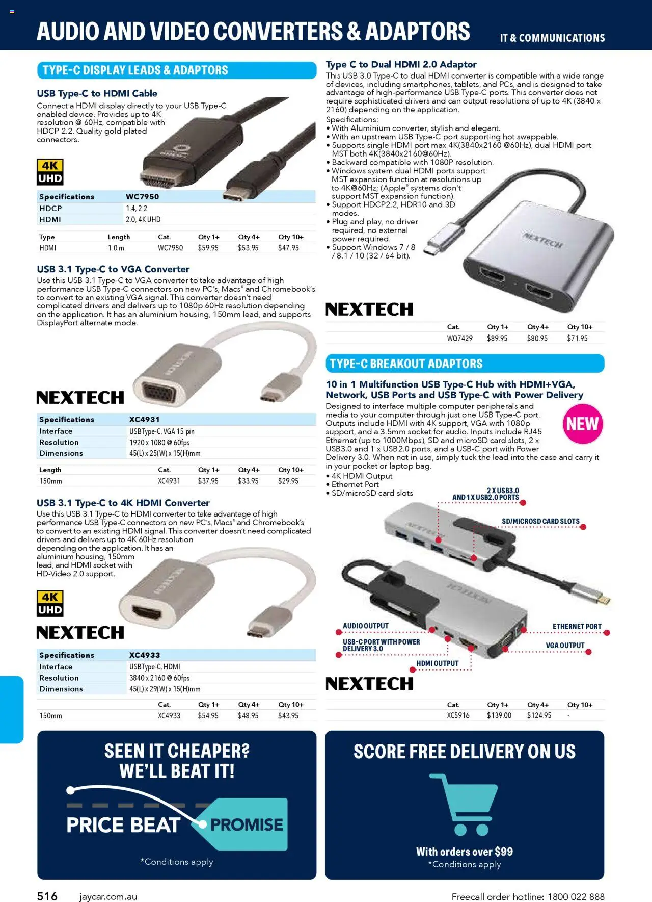Jaycar catalogue - valid from 09/07/2025 | Page: 516 | Products: Audio, Cable, Laptop, Video