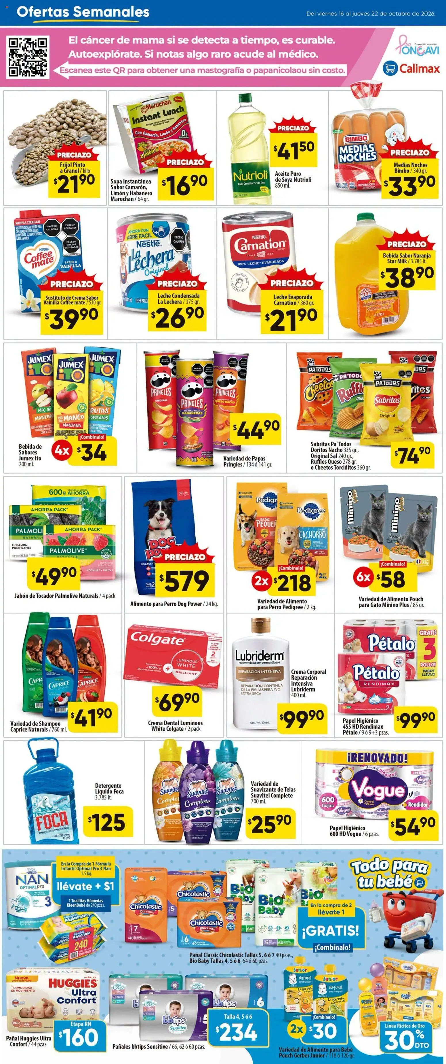 Nuevas ofertas de Calimax válidas en toda la República Mexicana desde el 16/10/2026. ¡Encuentra las mejores ofertas en Calimax folleto Mexicali y SLRC! | Página: 2