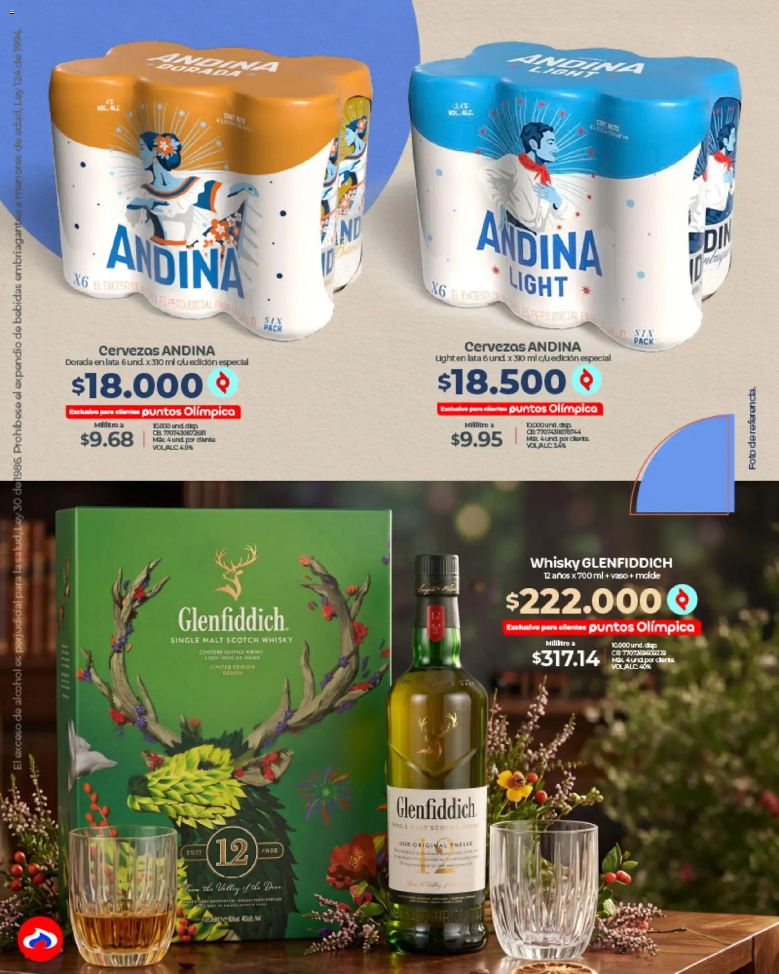 Olímpica revista - valida desde el 05.06.2026 | Página: 26 | Productos: Whisky, Porotos, Molde, Tintura