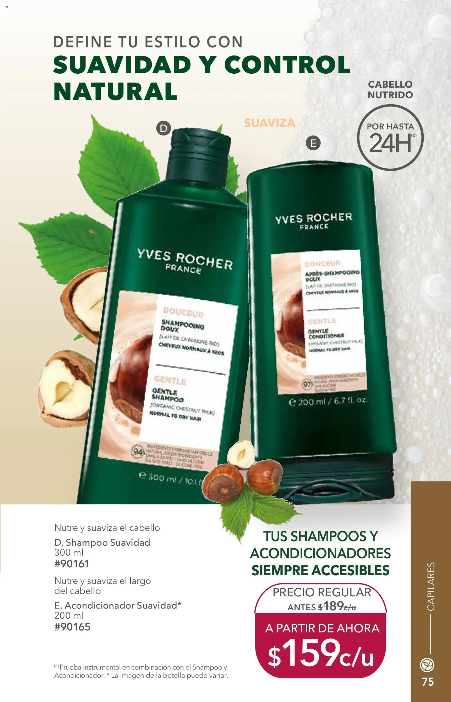 Nuevas ofertas de Yves Rocher válidas en toda la República Mexicana desde el 25/08/2026. ¡Encuentra las mejores ofertas en Yves Rocher campaña 12 2026! | Página: 77 | Productos: Botella, Acondicionador