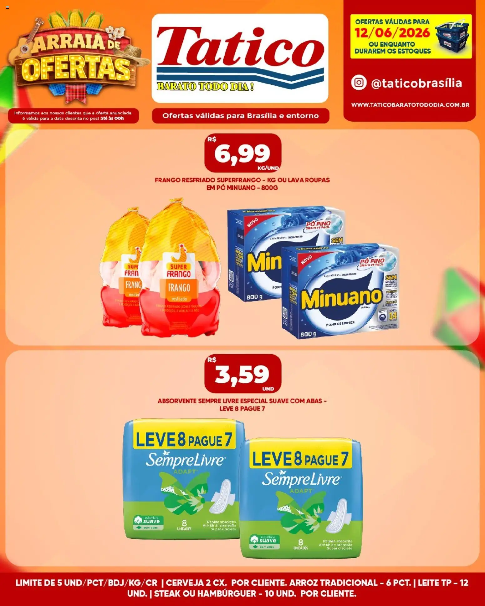 Tatico Folheto - válido de 12.06.2026 | Página: 14 | Produtos: Pó, Roupas, Frango, Sempre Livre