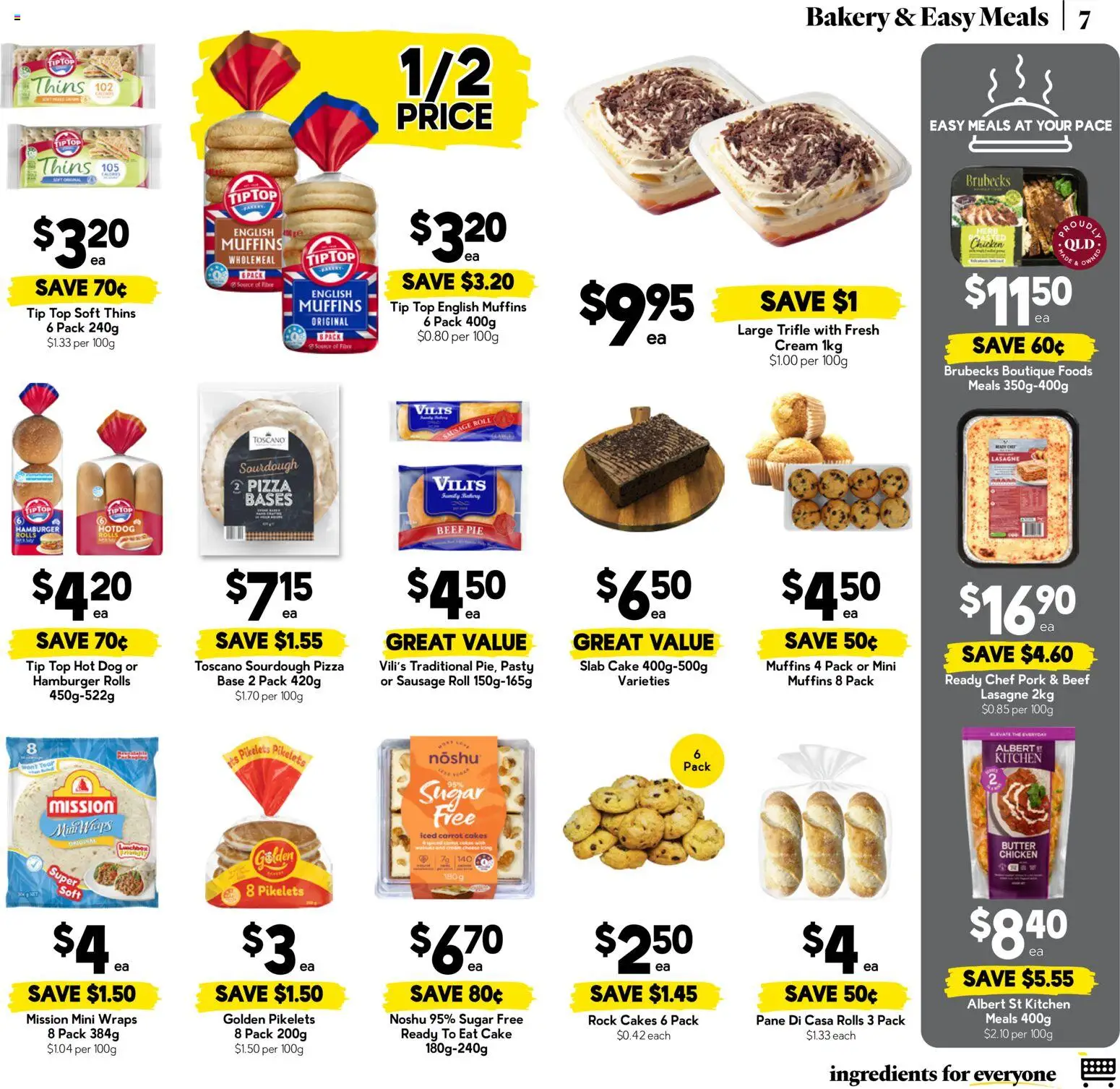 Drakes catalogue - valid from 30/09/2026 | Page: 7 | Products: Ingredients, Cheese, Cake, Lasagne