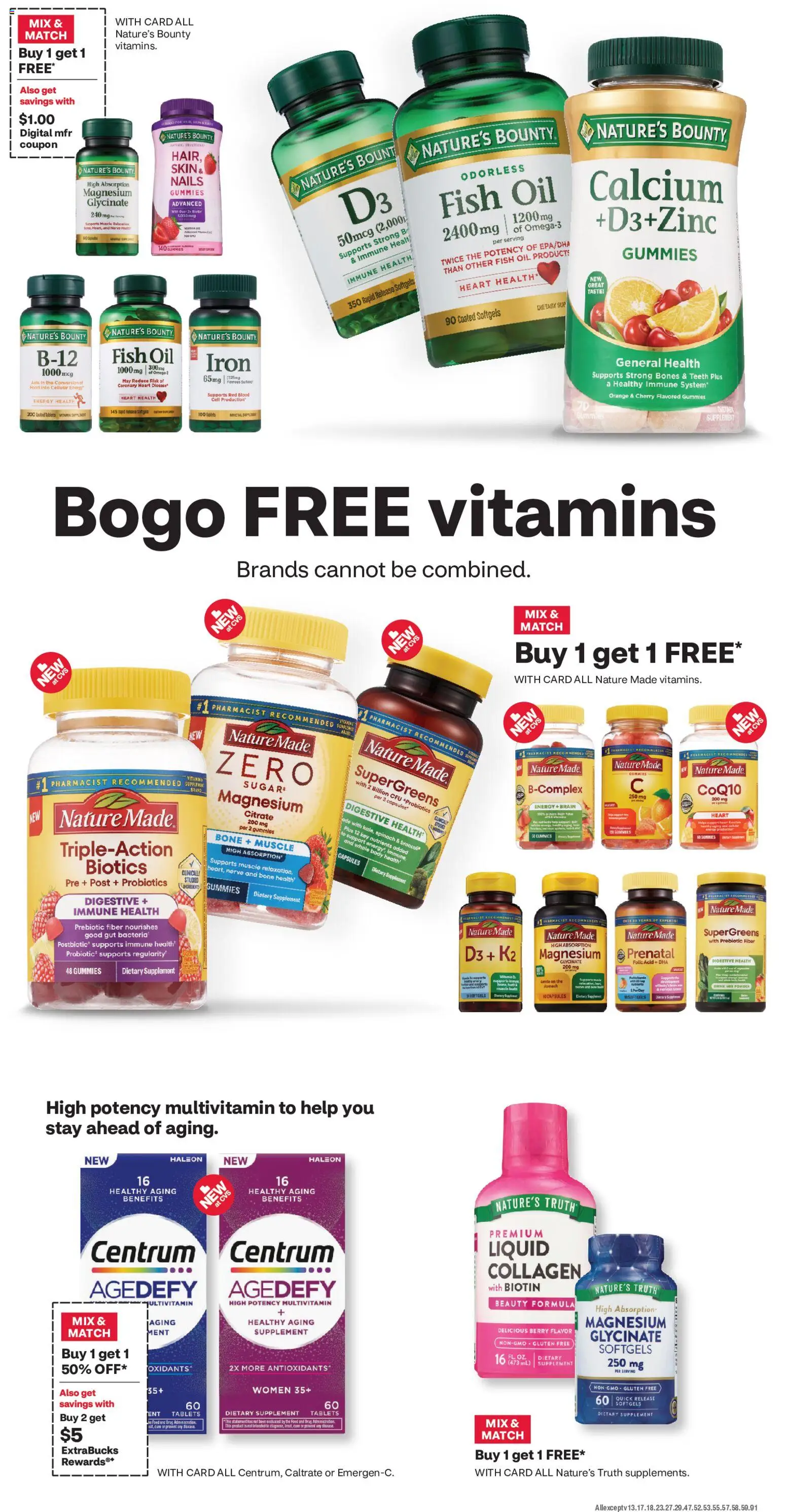 CVS Pharmacy Weekly Ad - valid from 08/02/2026 | Page: 5 | Products: Biotin, Oil, Sugar, Iron