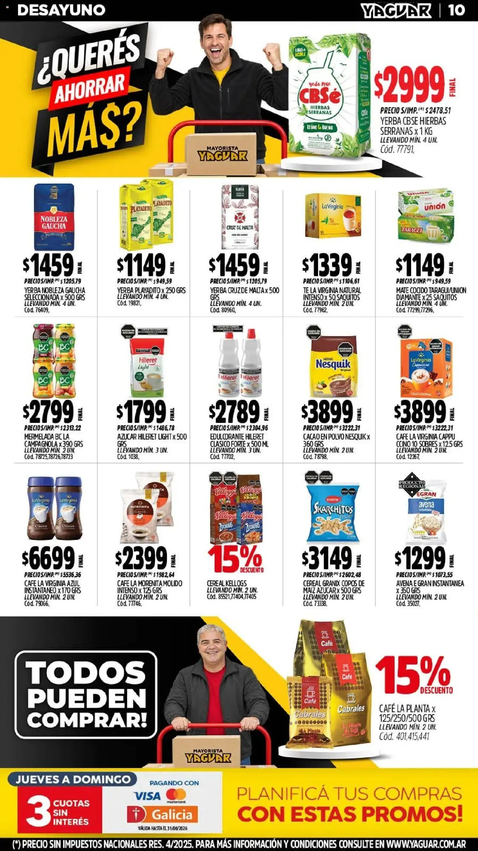 Yaguar - Oferta Semanal Neuquen │ válido desde el 17/07/2026 | Página: 11 | Productos: Copos, Mate, Polvo, Mate cocido