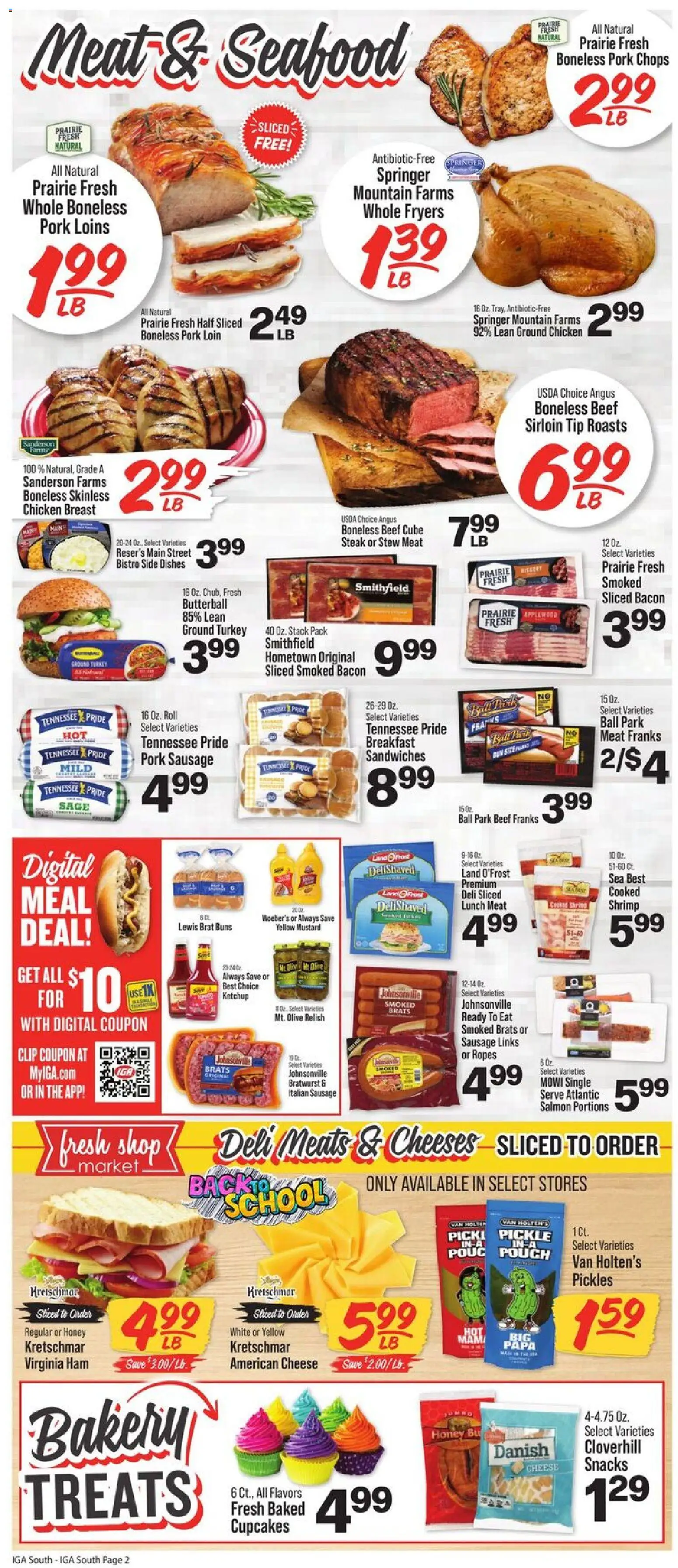 IGA Weekly Ad - valid from 08/12/2026 | Page: 2 | Products: Dishes, Turkey, Chicken, Pickles