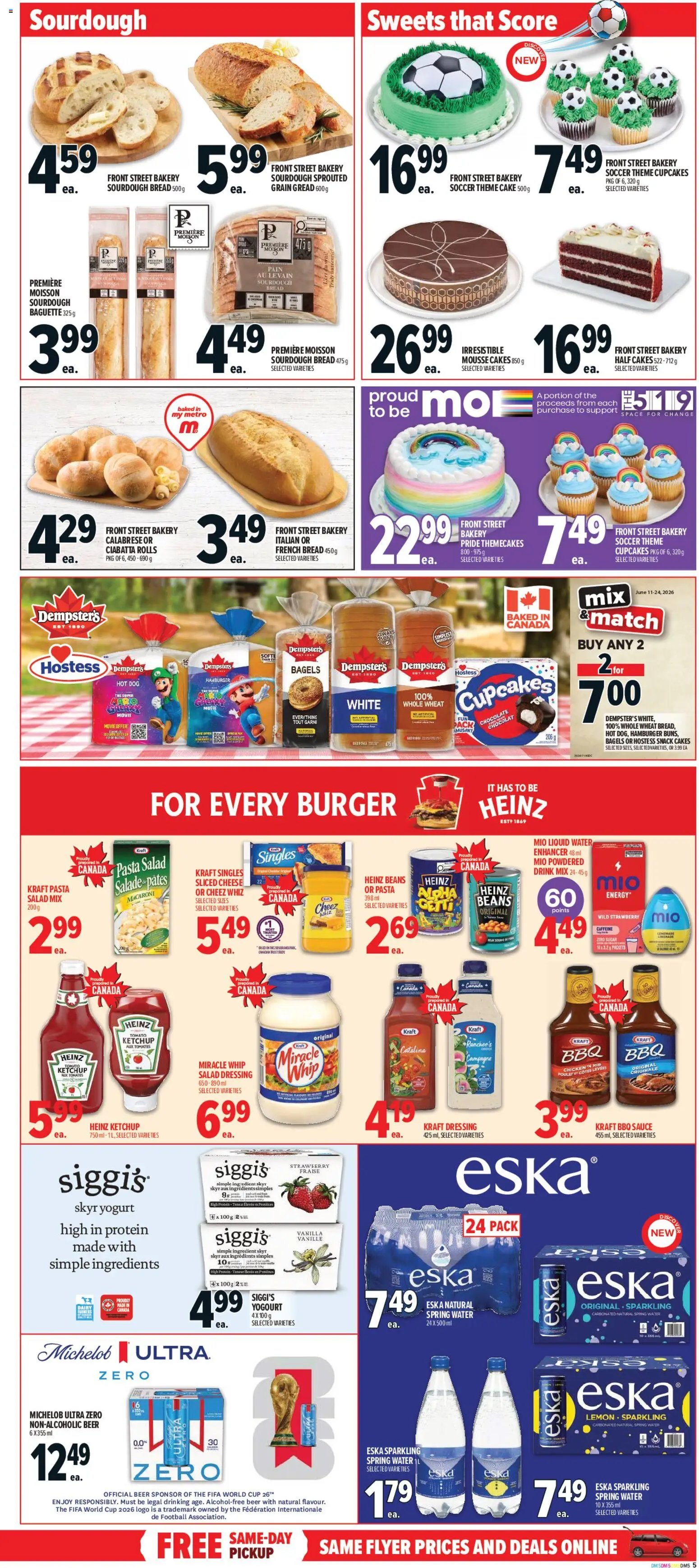 Metro flyer valid from 11.06.2026 | Page: 12 | Products: Ketchup, Cheese, Bread, Beer