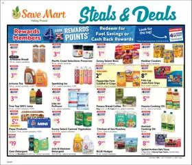 Preview of Save Mart weekly ads valid from 07/15/2026 | Page: 1 | Products: Hammer, Bread, Juice, Detergent