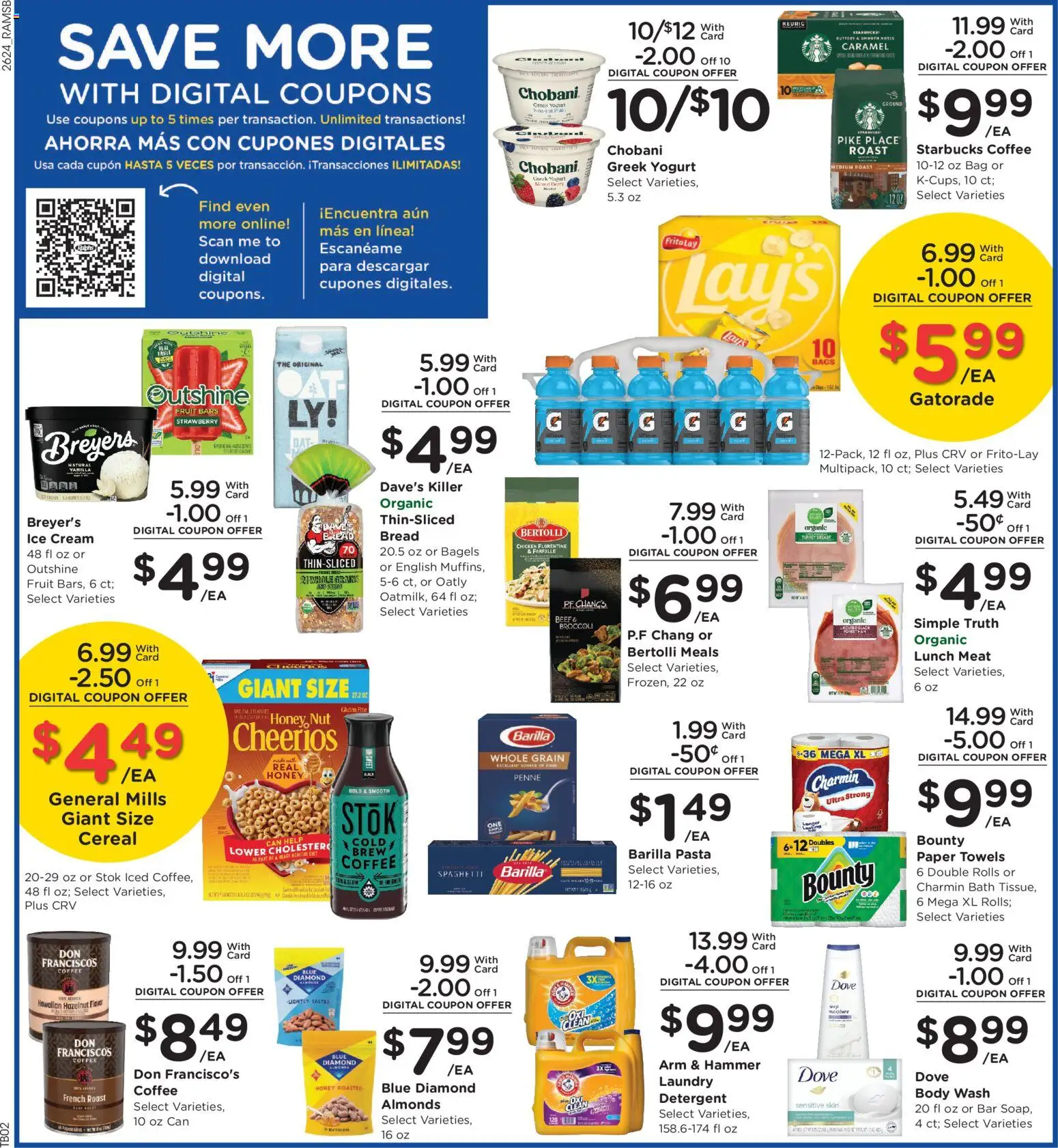 Ralphs Weekly Ad - valid from 07/15/2026 | Page: 6 | Products: Yogurt, Bread, Body Wash, Ice cream