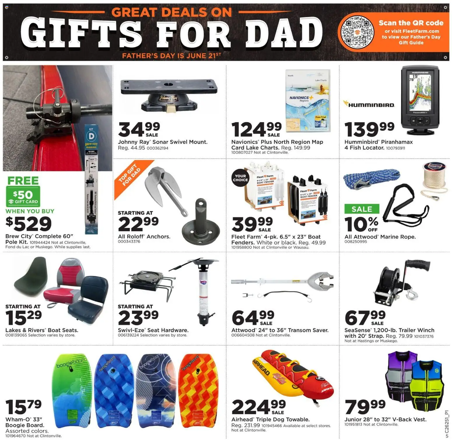Mills Fleet Farm Weekly Ad - valid from 15.06.2026 | Page: 6 | Products: Swivel, Fish