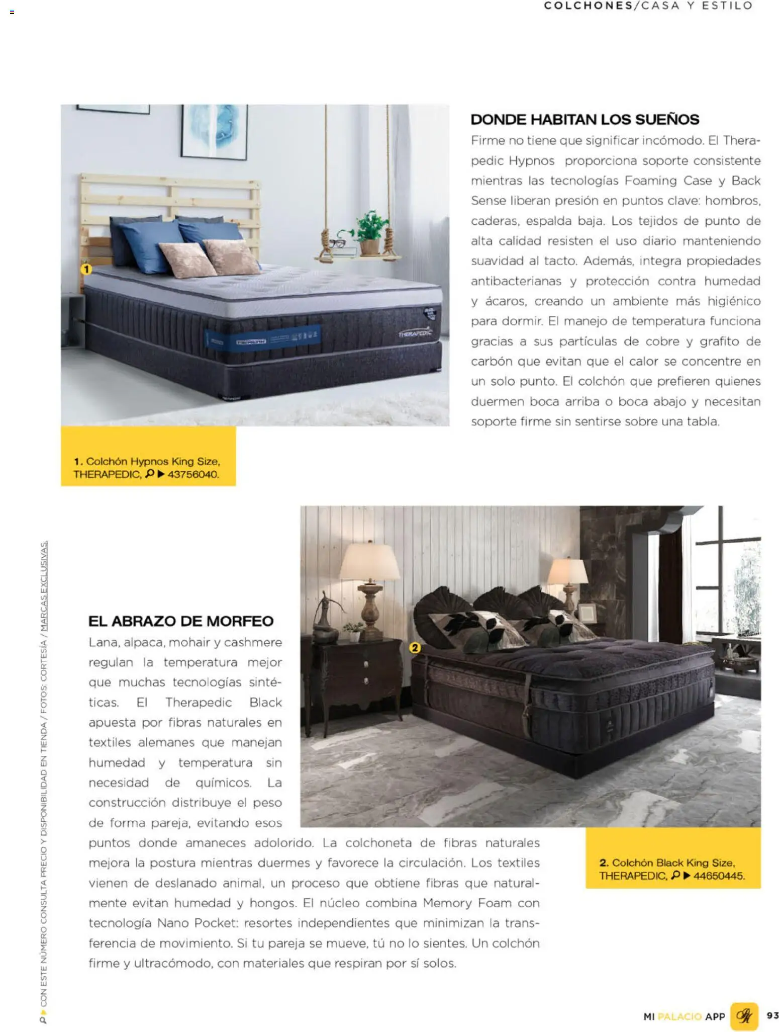 Nuevas ofertas de Palacio De Hierro válidas en toda la República Mexicana desde el 01.03.2026. ¡Encuentra las mejores ofertas en Palacio De Hierro catálogo! | Página: 95 | Productos: Colchoneta, Colchón, Sobre