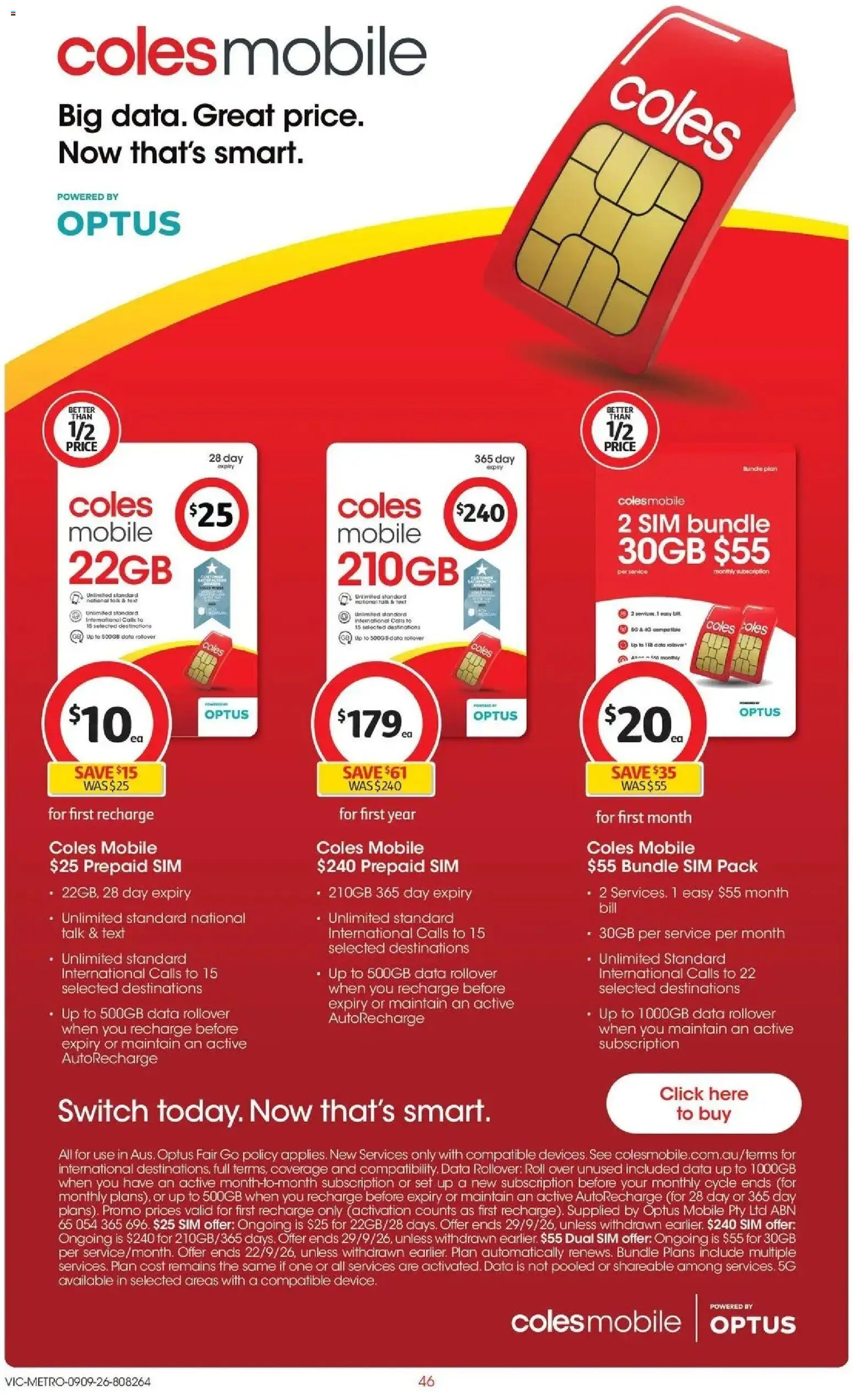 ﻿Coles catalogue valid from 09/09/2026 > Online Australia | Page: 46