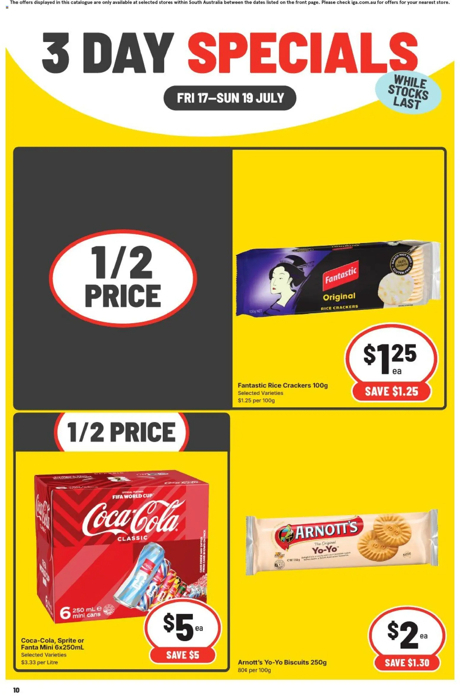 IGA catalogue - valid from 17/07/2026 | Page: 2 | Products: Crackers, Rice, Biscuits