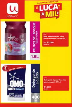 Unimarc Ofertas válido desde el 20.07.2026 | Página: 2 | Productos: Agua, Agua saborizada, Detergente, Jugo