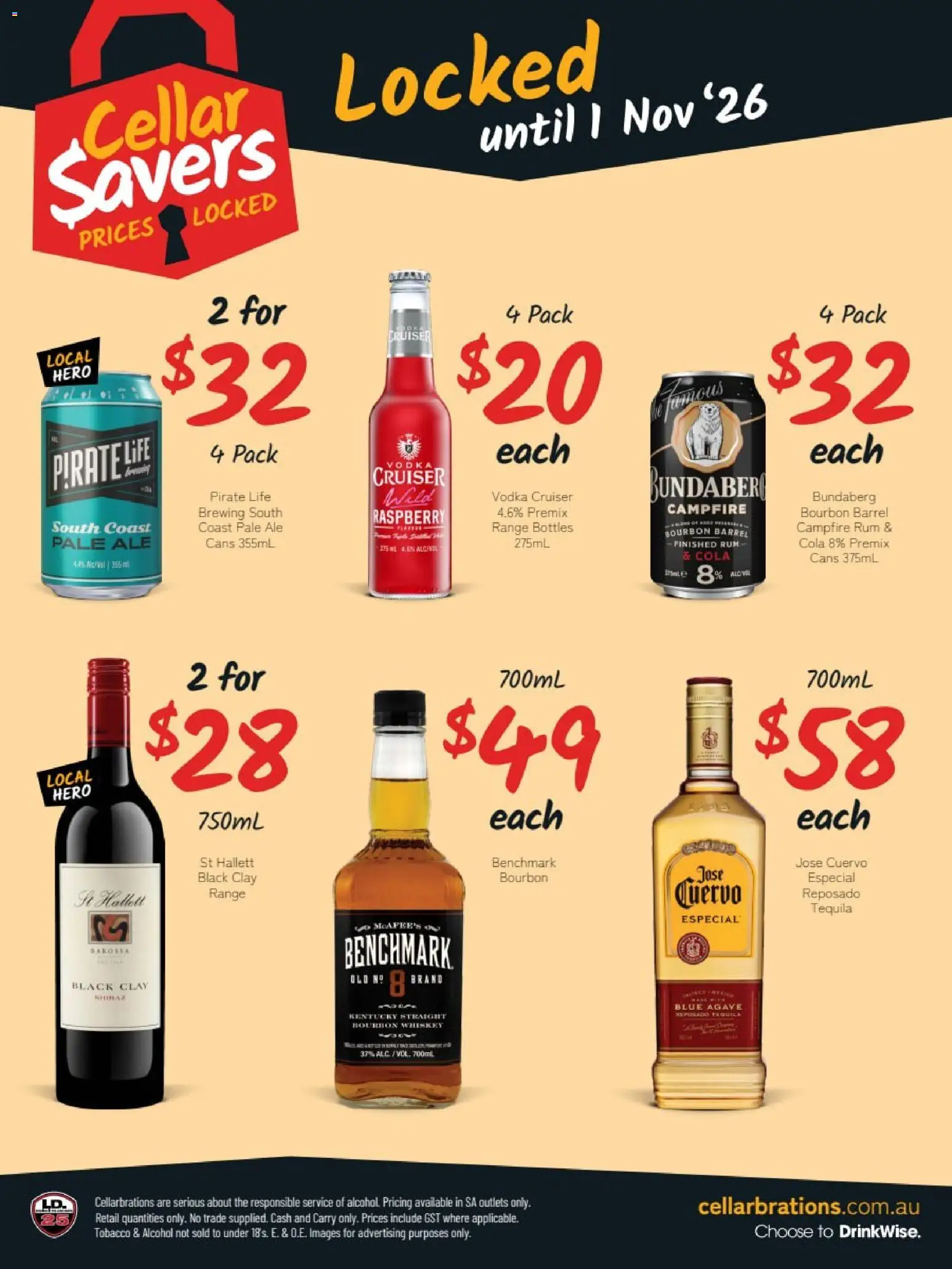 Cellarbrations catalogue - valid from 07/09/2026 | Page: 3 | Products: Bourbon, Vodka, Rum, Clay