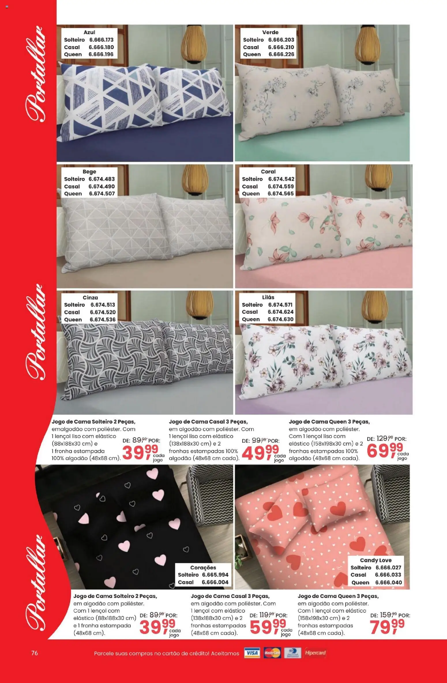 Quatro Estações Folheto - válido de 03.03.2026 | Página: 76 | Produtos: Jogo de cama, Cama, Lençol, Fronha