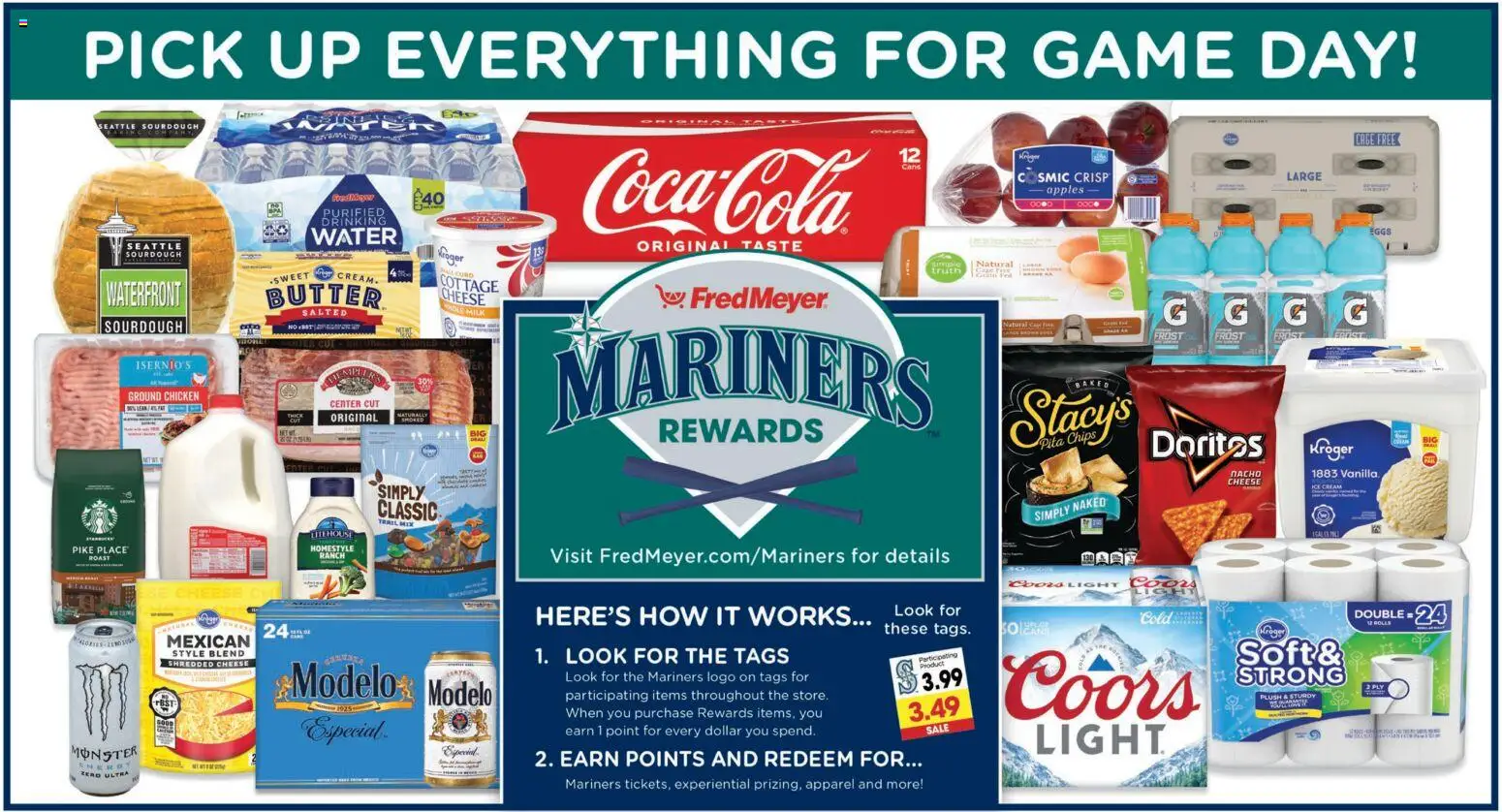 Fred Meyer Weekly Ad - valid from 08/05/2026 | Page: 17 | Products: Apples, Cottage cheese, Water, Game