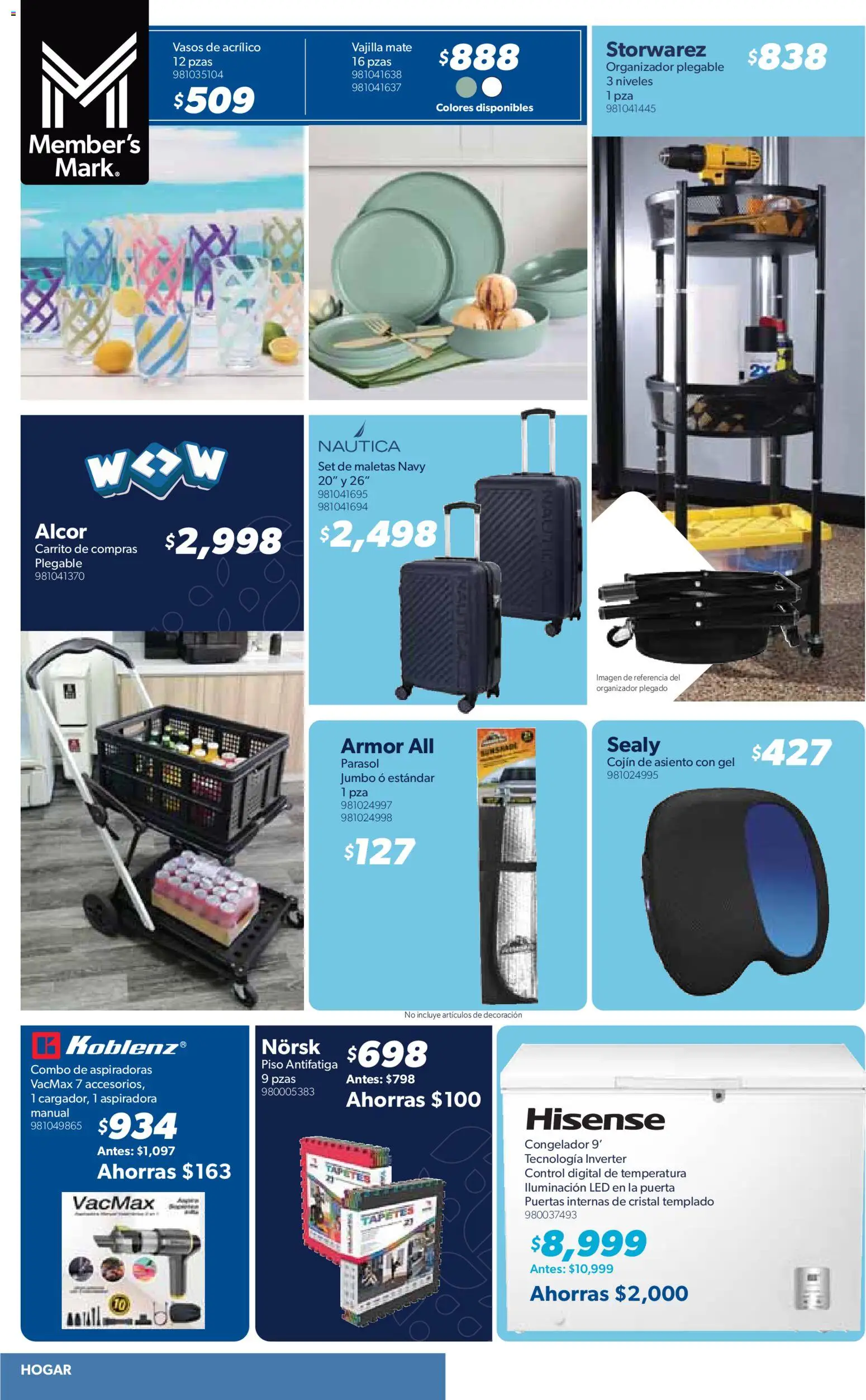 Nuevas ofertas de Sam's Club válidas en toda la República Mexicana desde el 03/03/2026. ¡Encuentra las mejores ofertas en Sam's Club catálogo! | Página: 22 | Productos: Organizador, Congelador, Decoración, Mate