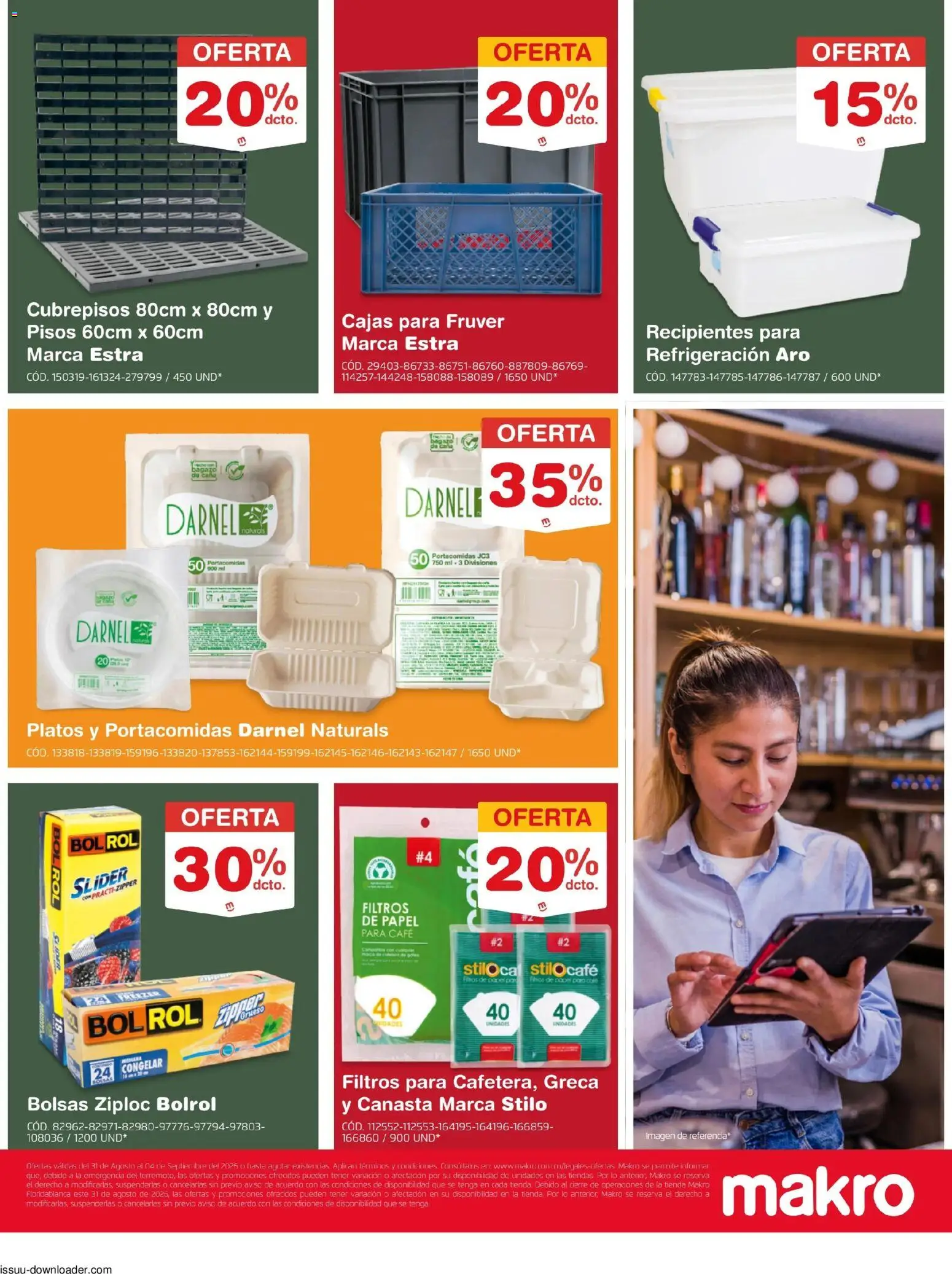 Makro revista - valida desde el 31/08/2026 | Página: 7 | Productos: Platos, Café