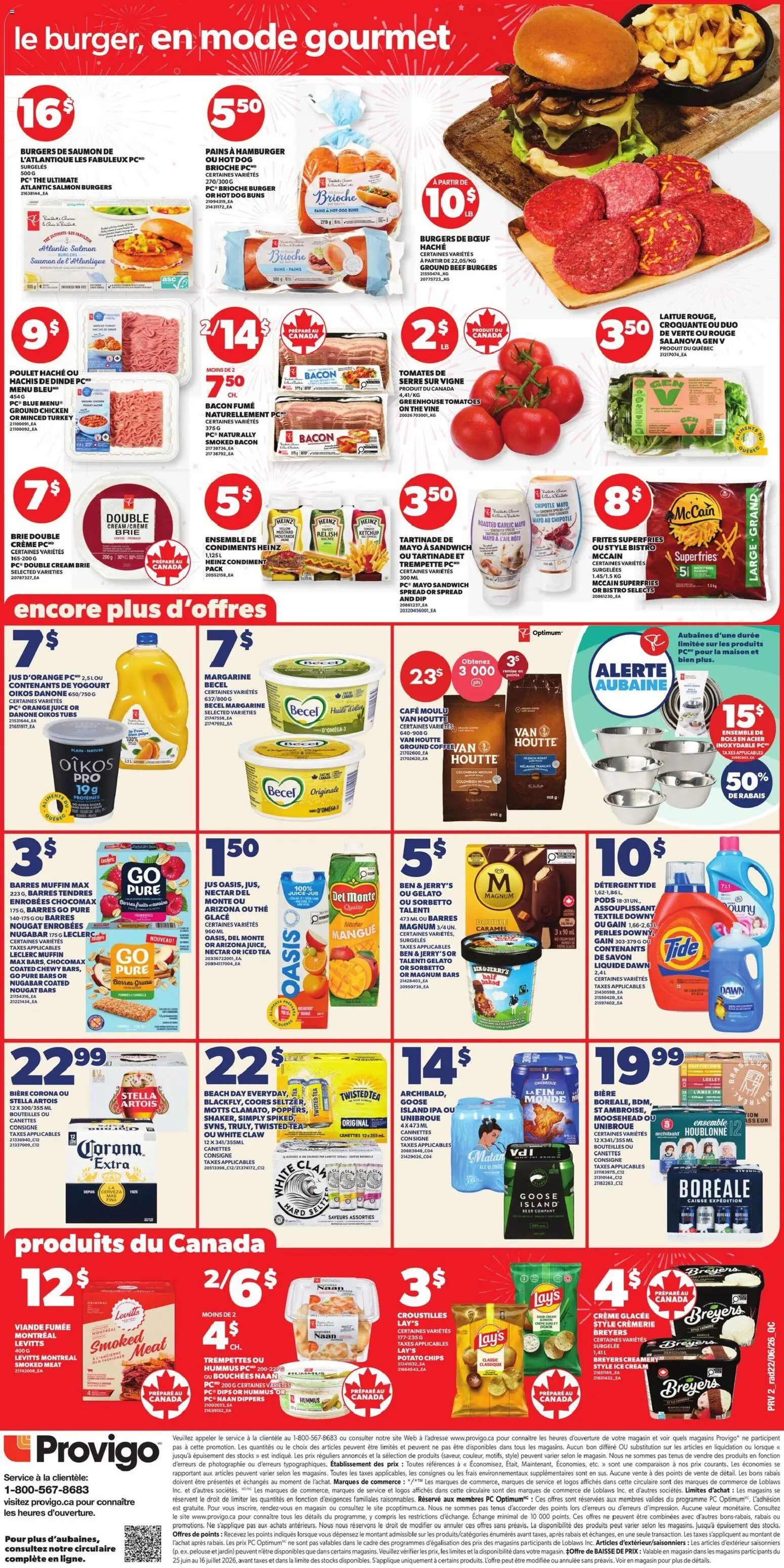 Provigo flyer valid from Jun 25, 2026 | Page: 3 | Products: Chips, Ketchup, Detergent, Chicken