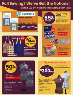 Preview of Fabricland weekly flyer / circulaire from shop Fabricland valid from Sep 1, 2026 | Page: 13 | Products: Cream, Dress, Basket, Chocolate