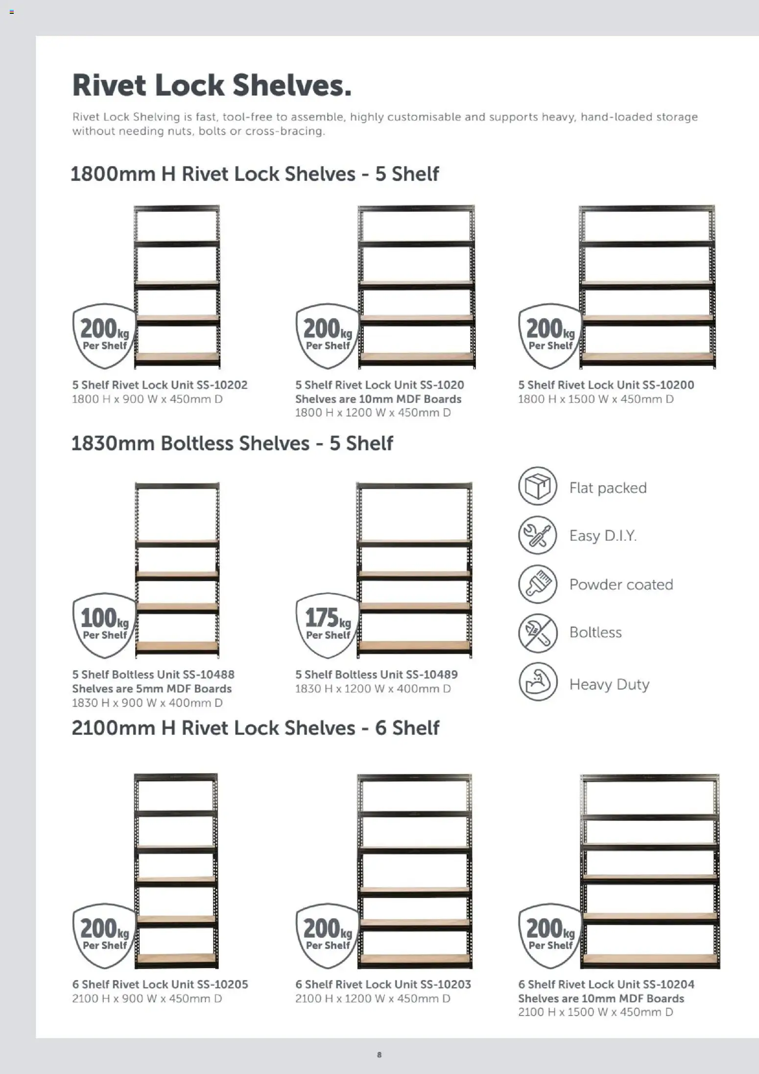 Stratco catalogue - valid from 10/08/2026 | Page: 8 | Products: Shelf, Powder