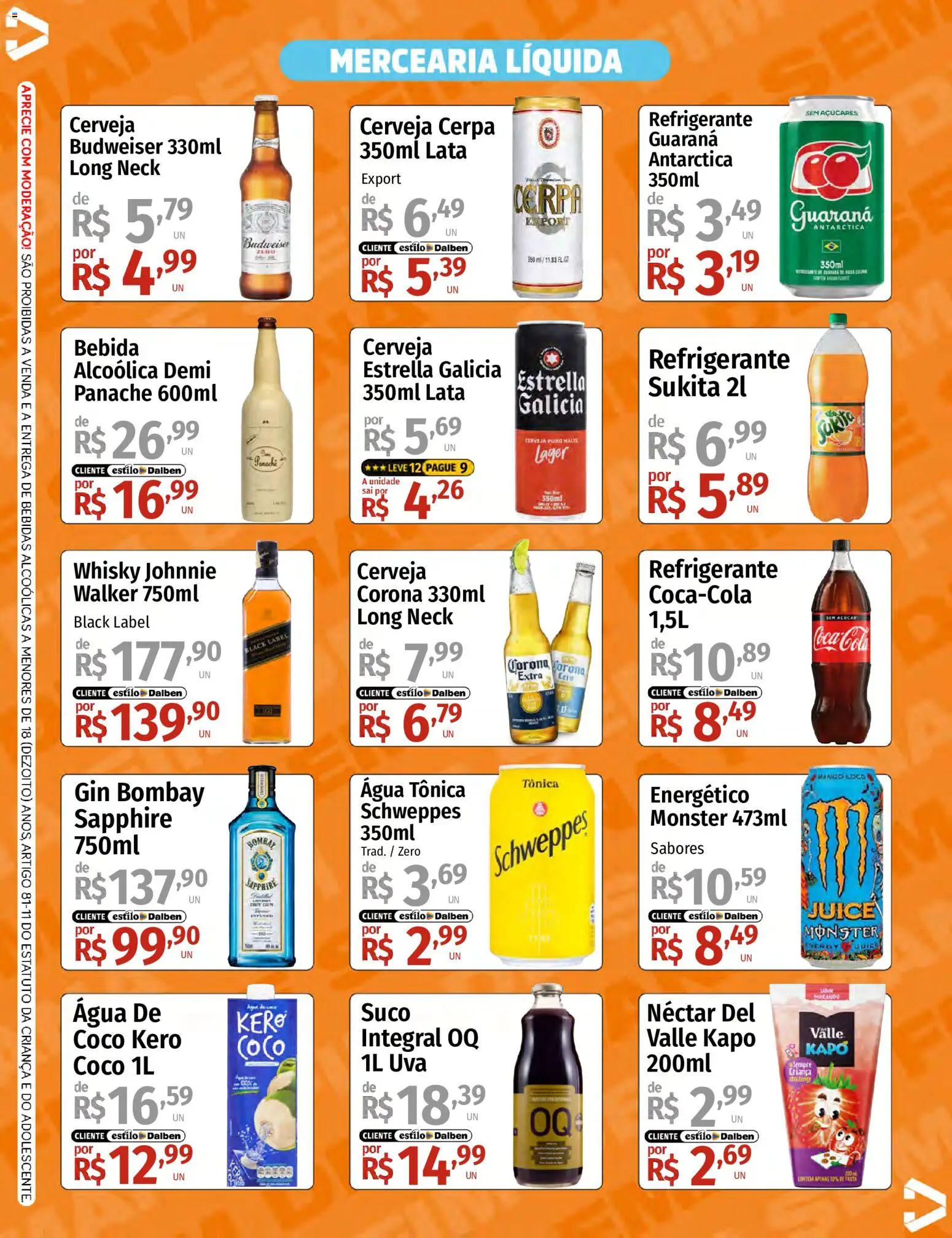 Supermercado Dalben Folheto - válido de 29.05.2026 | Página: 3 | Produtos: Whisky, Cerveja, Bebida, Açúcar