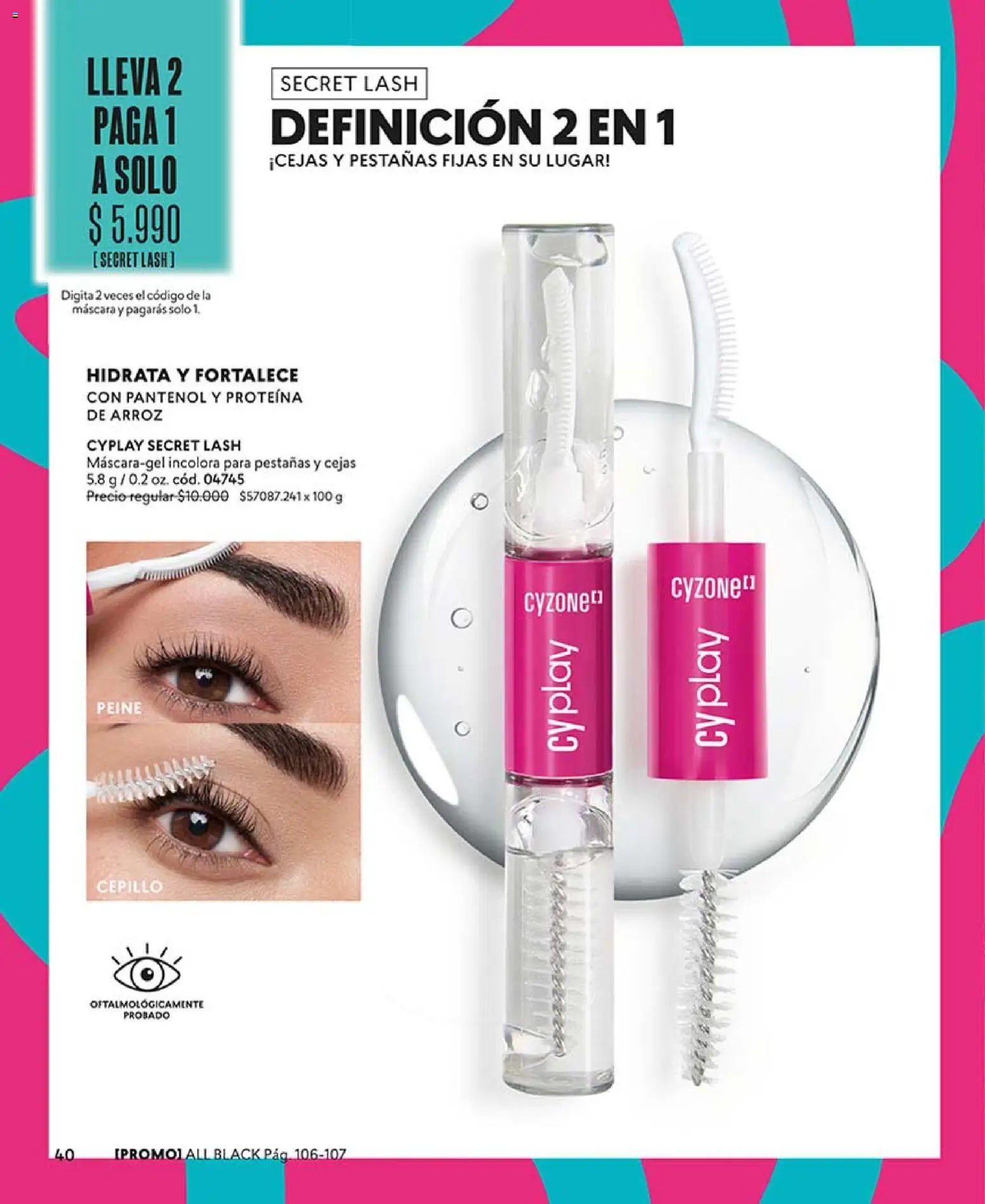 Catálogo CyZone Campaña 6 │ válido desde el 31.03.2026 | Página: 40 | Productos: Cepillo, Máscara, Peine, Arroz