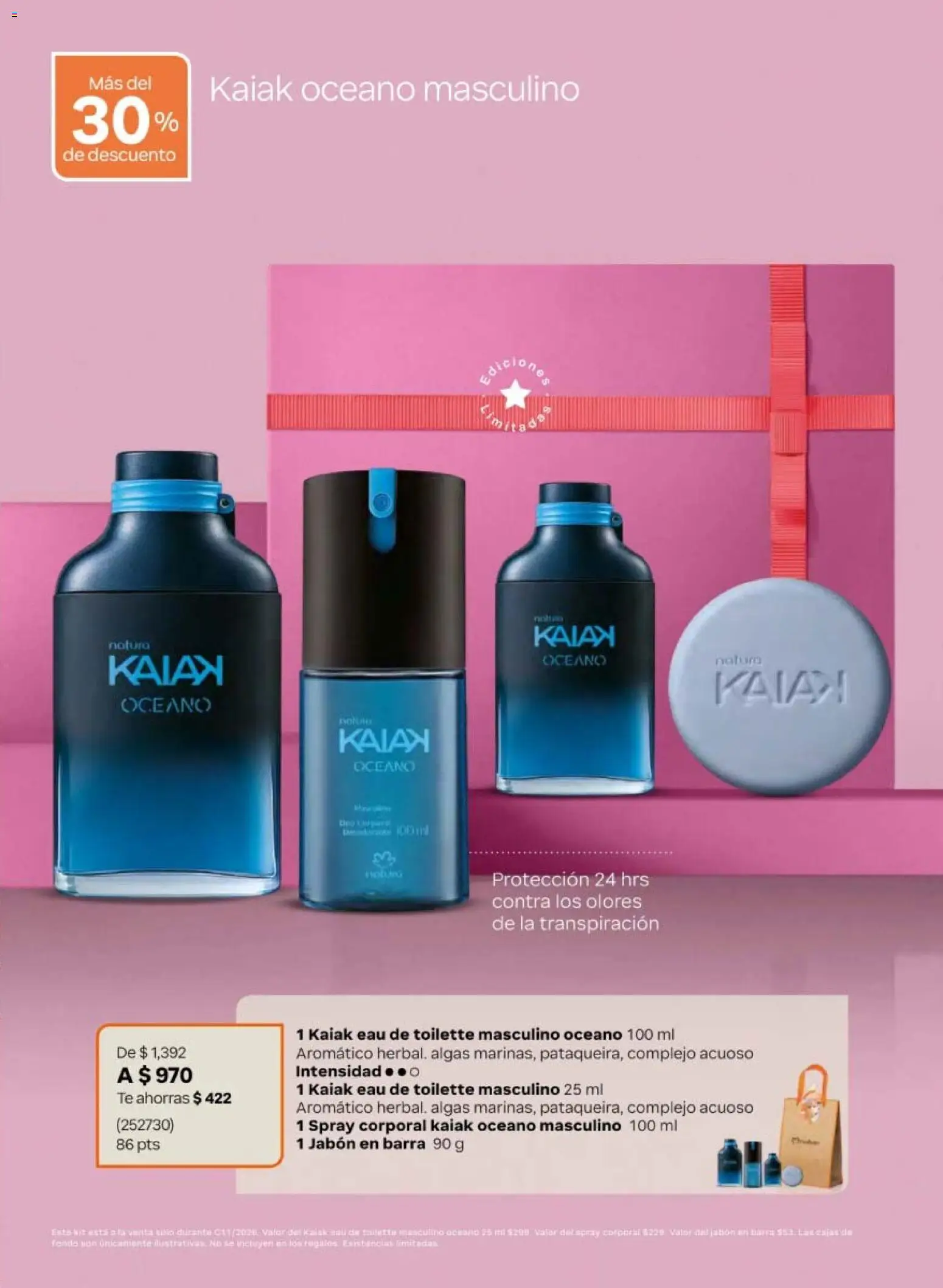 Nuevas ofertas de Natura válidas en toda la República Mexicana desde el 10/07/2026. ¡Encuentra las mejores ofertas en Natura campaña 11 2026! | Página: 11 | Productos: Barra, Té, Eau de toilette, Jabón