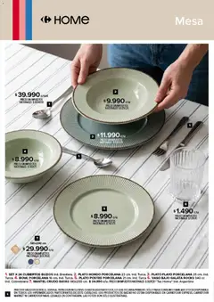 Vista previa Carrefour - Deco Hogar  válido desde el 30.04.2026 | Página: 6 | Productos: Bowl, Mesa, Mantel