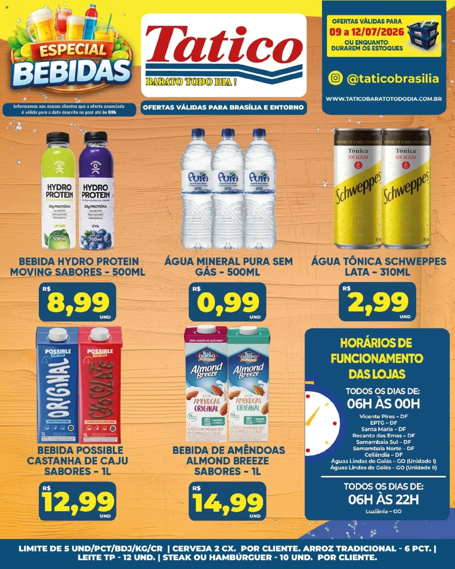 Tatico Folheto - válido de 11/07/2026 | Página: 25 | Produtos: Castanha de caju, Água tônica, Cerveja, Bebida