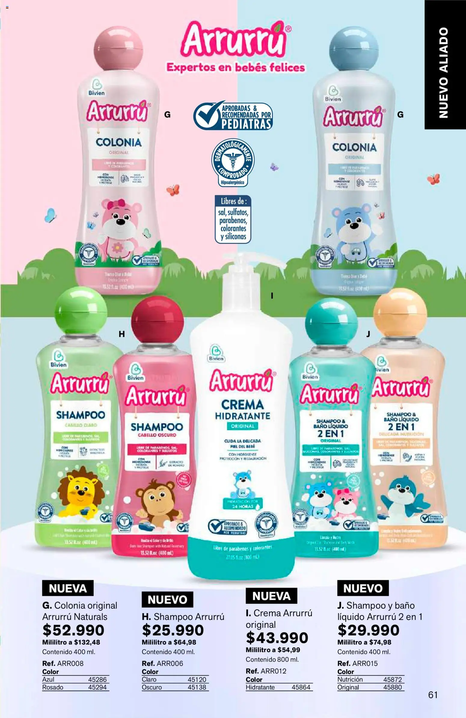 Leonisa revista - valida desde el 15/07/2026 | Página: 61 | Productos: Crema, Shampoo, Baño