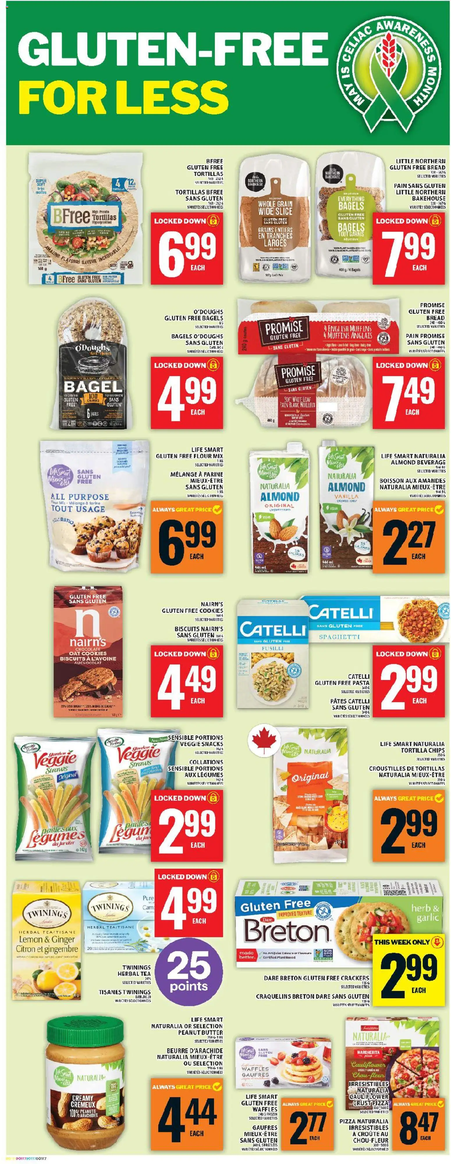 Food Basics flyer valid from 21.05.2026 | Page: 14 | Products: Tea, Cookies, Butter, Chocolate