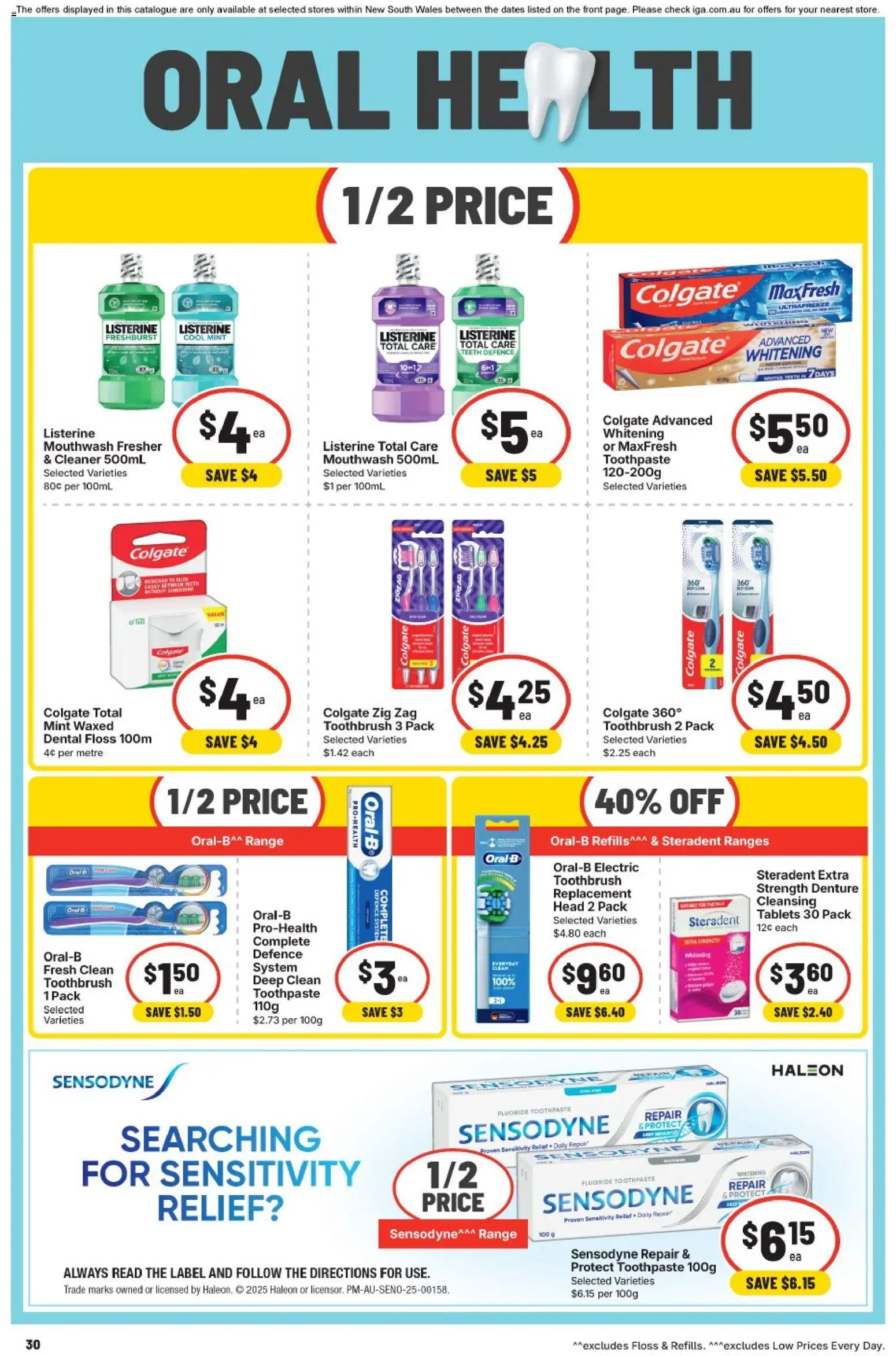 IGA catalogue - valid from 22/07/2026 | Page: 28 | Products: Toothpaste, Toothbrush, Tablets, Electric toothbrush