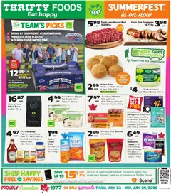 Preview of Thrifty Foods weekly flyer / circulaire from shop Thrifty Foods valid from Jul 23, 2026