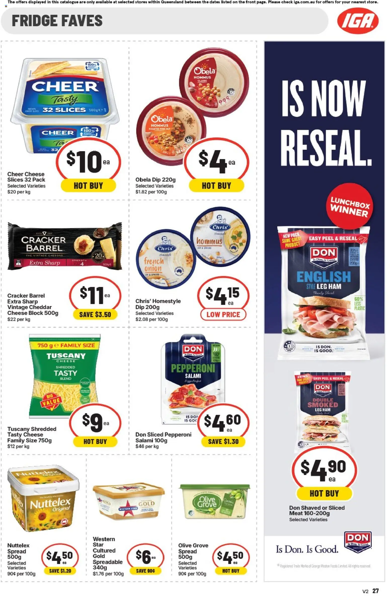 IGA catalogue - valid from 30/09/2026 | Page: 32 | Products: Salami, Ham, Peel, Onion