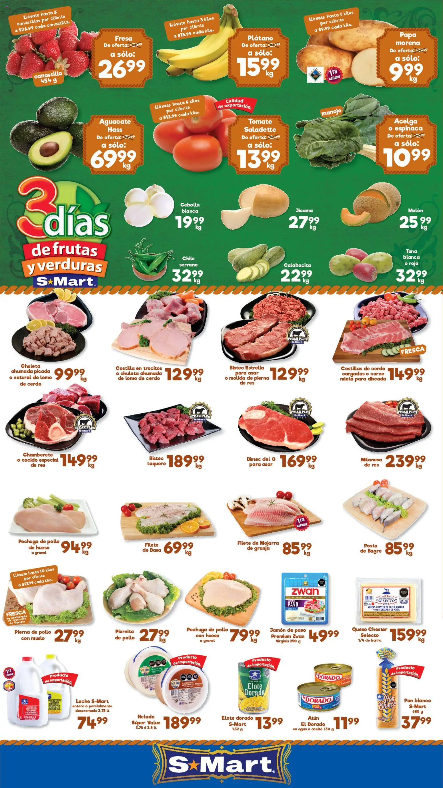Nuevas ofertas de S-Mart válidas en toda la República Mexicana desde el 14/07/2026. ¡Encuentra las mejores ofertas en S-Mart folleto Nuevo Laredo! | Página: 1