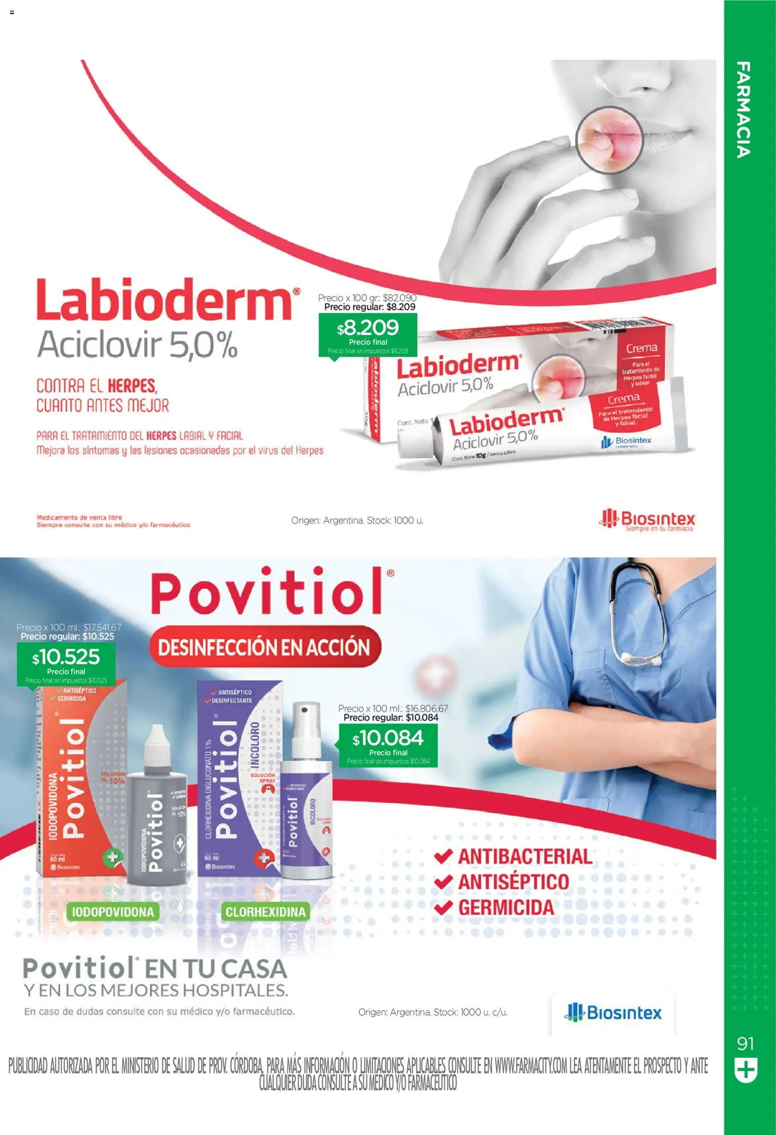 Farmacity catálogo │ válido desde el 30.04.2026 | Página: 91 | Productos: Desinfectante, Crema