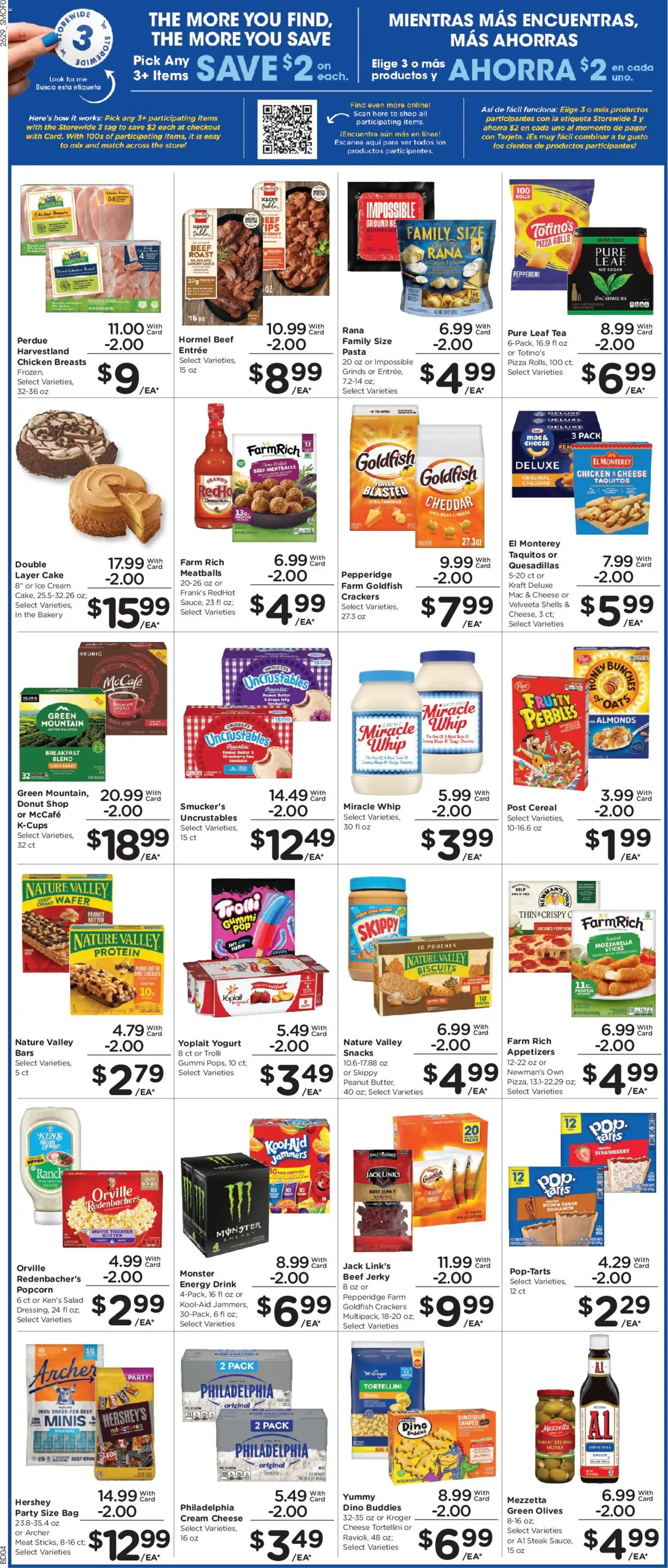 Smith's Weekly Ad - valid from 08/19/2026 | Page: 6 | Products: Crackers, Chicken, Cheese, Peanut butter