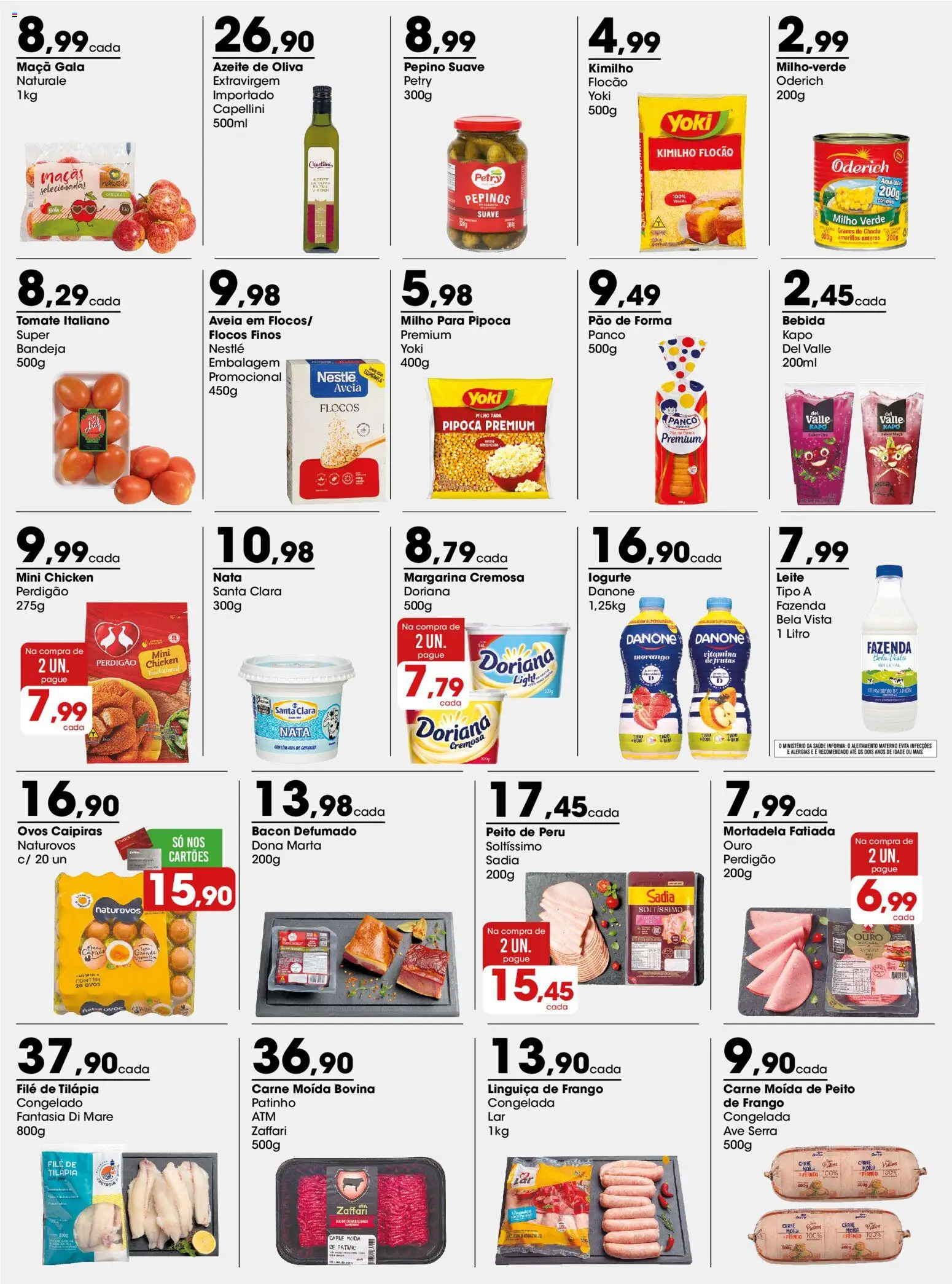 Zaffari Folheto - válido de 17/08/2026 | Página: 2 | Produtos: Pão, Tilápia, Bebida, Pipoca