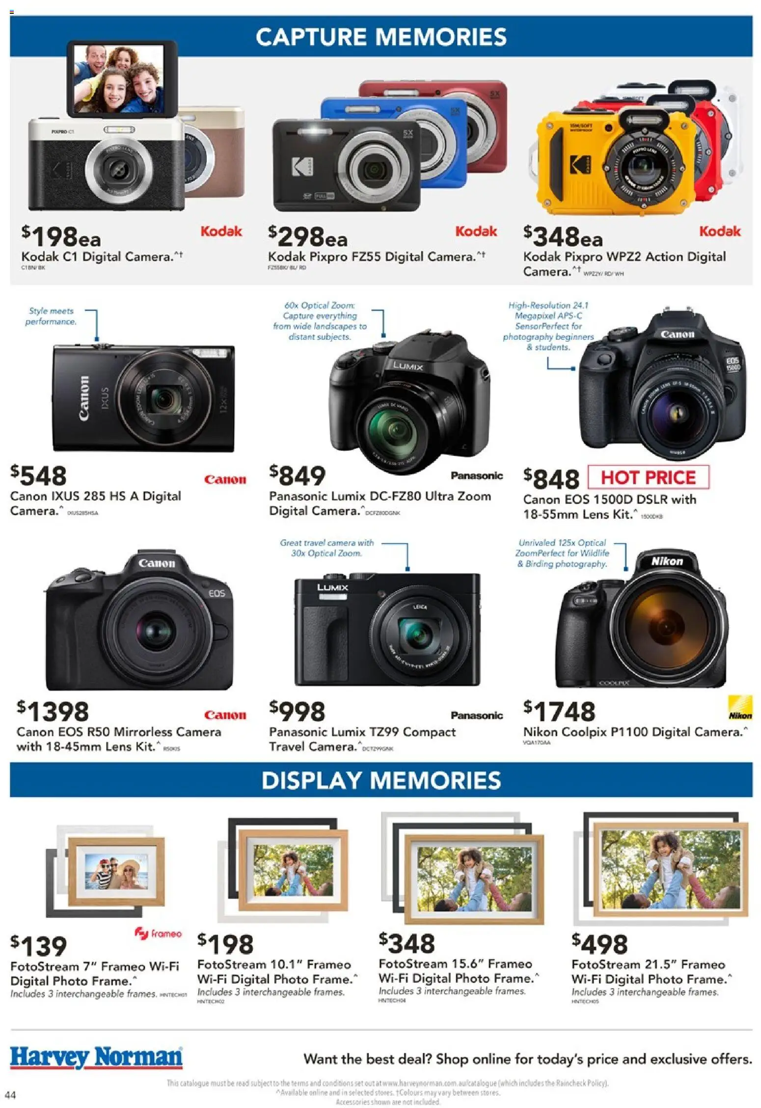 Harvey Norman catalogue - valid from 18/08/2026 | Page: 44 | Products: Photo frame, Accessories, Digital, Camera