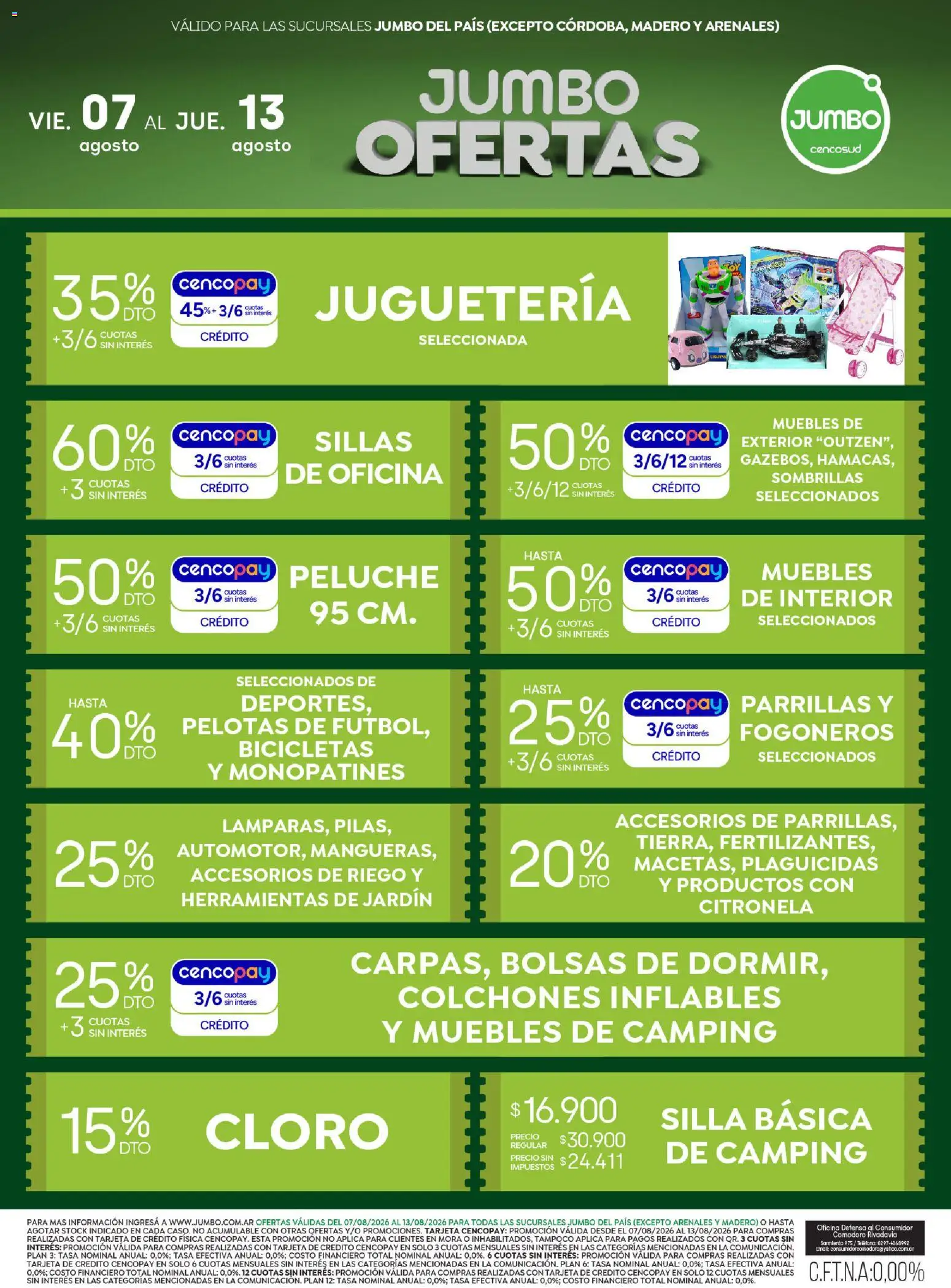 Jumbo - Electro y Hogar │ válido desde el 07/08/2026 | Página: 3 | Productos: Teléfono, Silla, Herramientas, Citronela