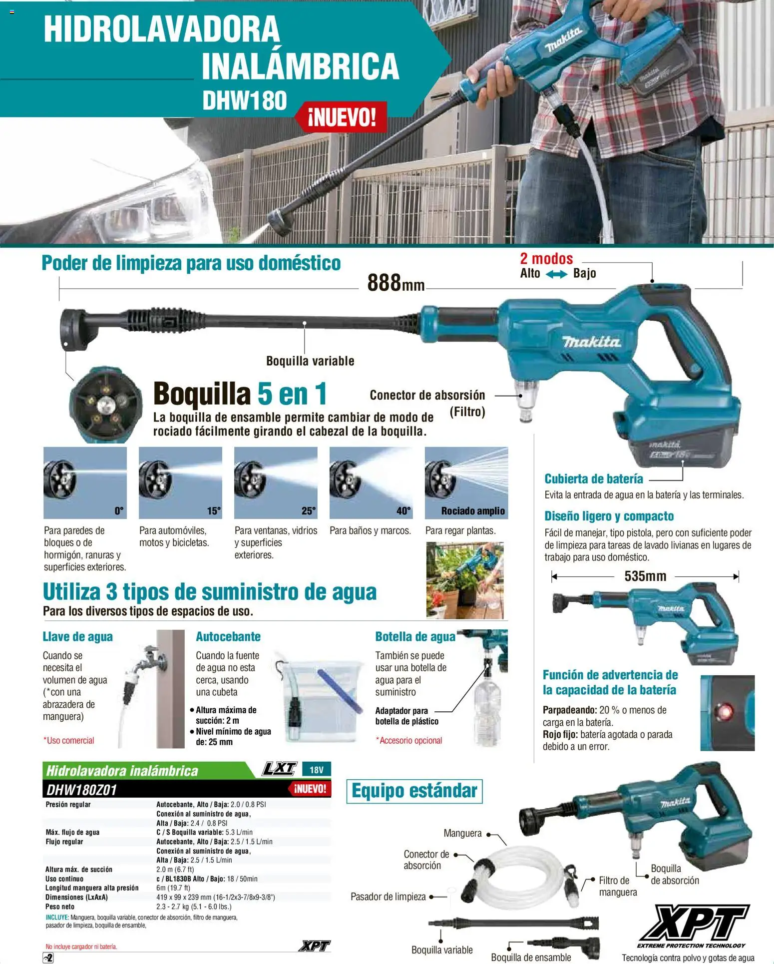 Nuevas ofertas de Makita válidas en toda la República Mexicana desde el 01/12/2025. ¡Encuentra las mejores ofertas en Makita catálogo Aspiradoras! | Página: 13 | Productos: Fuente, Agua, Hidrolavadora, Batería